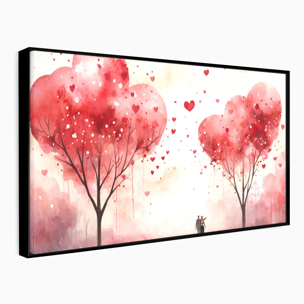 Tablou Canvas Premium, LuxCanva® E1078, Calea Spre Noi, Dragoste, Plimbare, Indragostiti, Parc, Vacanta, Discutie, Declaratii, El, Ea, Cuplu, Fericire, Emotie, Bucurie, Living, Dormitor