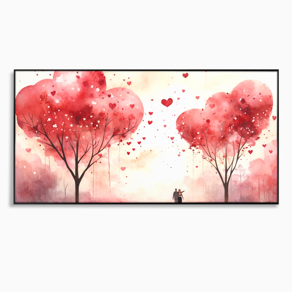 Tablou Canvas Premium, LuxCanva® E1078, Calea Spre Noi, Dragoste, Plimbare, Indragostiti, Parc, Vacanta, Discutie, Declaratii, El, Ea, Cuplu, Fericire, Emotie, Bucurie, Living, Dormitor