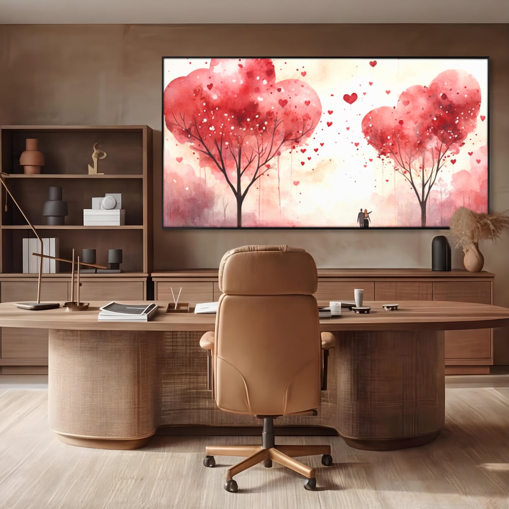 Tablou Canvas Premium, LuxCanva® E1078, Calea Spre Noi, Dragoste, Plimbare, Indragostiti, Parc, Vacanta, Discutie, Declaratii, El, Ea, Cuplu, Fericire, Emotie, Bucurie, Living, Dormitor