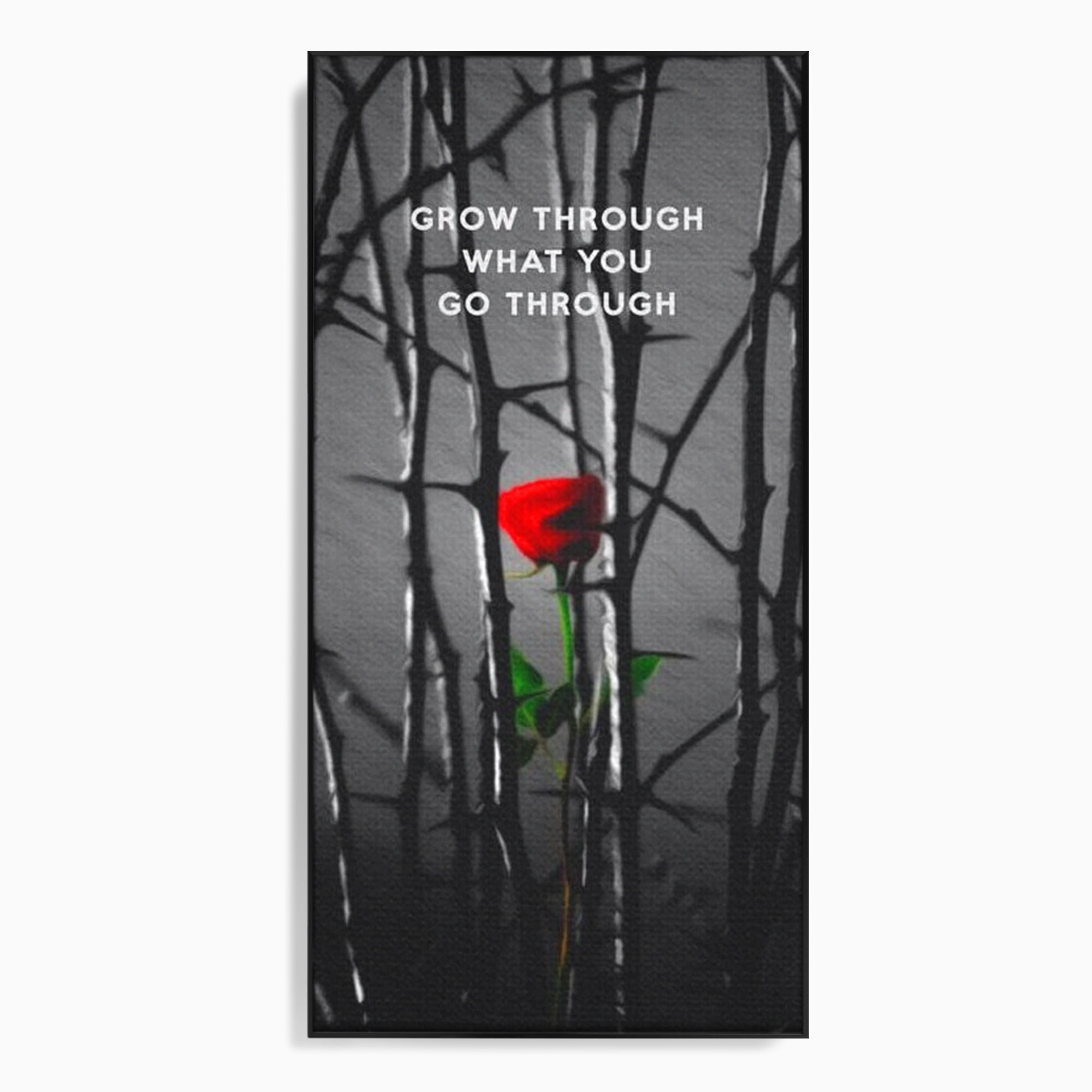 Tablou Canvas Premium LuxCanva® F1000, Puterea de a Inflori , Speranta, Vindecare, Evolutie, Curaj, Perseverenta, Living Room, Culori vibrante