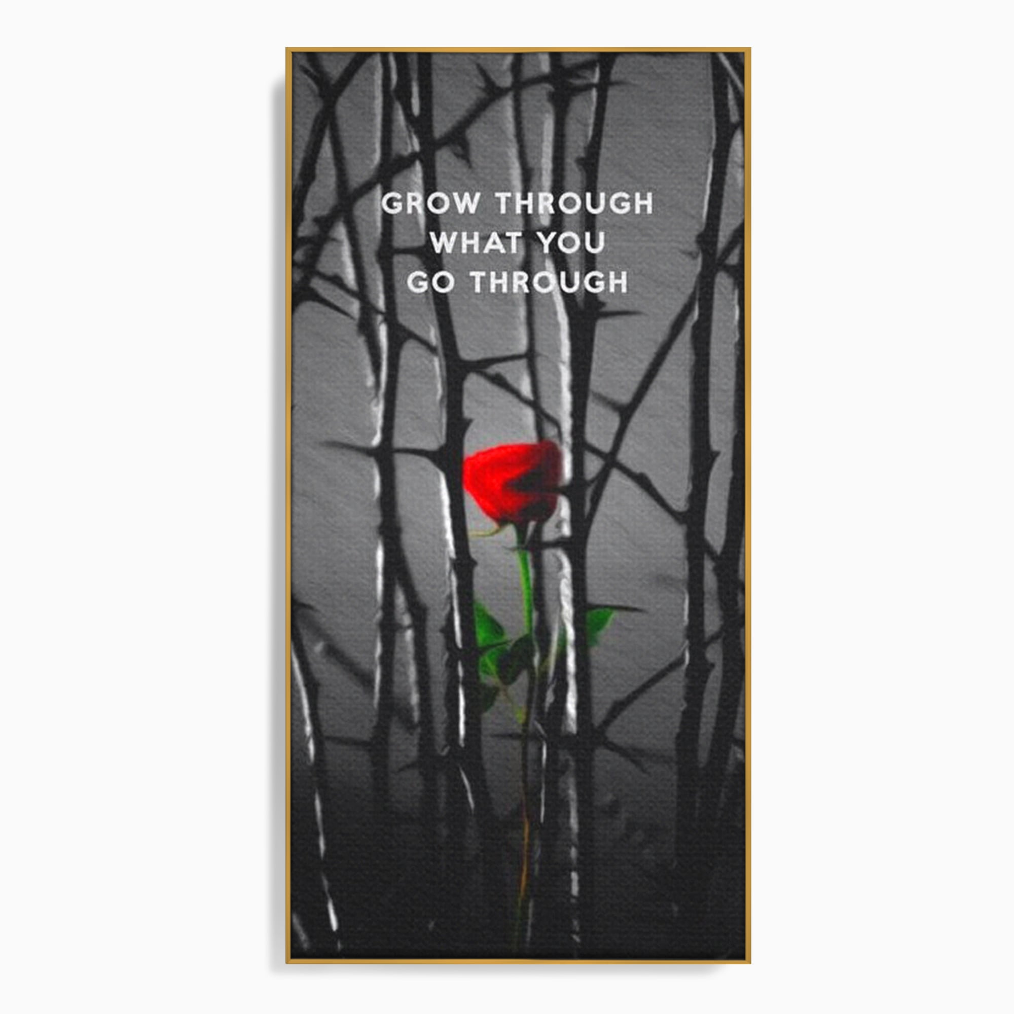 Tablou Canvas Premium LuxCanva® F1000, Puterea de a Inflori , Speranta, Vindecare, Evolutie, Curaj, Perseverenta, Living Room, Culori vibrante
