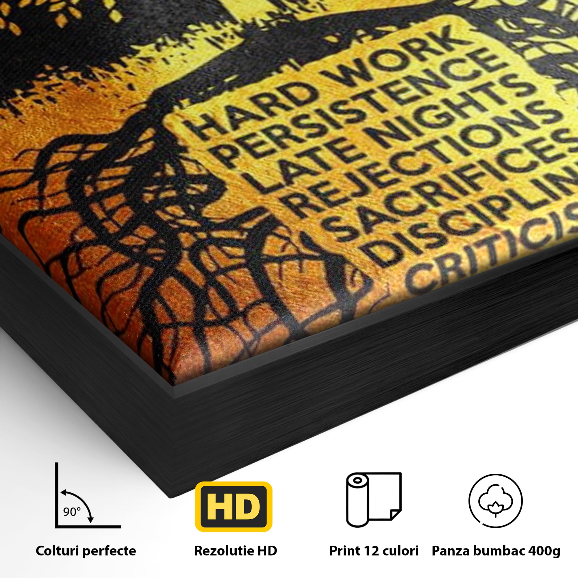 Leinwandbilder Leinwandbilder Premium LuxCanva® F1003, Roots of Success , Opfer, Aufopferung, Arbeit, Gewinner, Wurzeln, Baum, Wohnzimmer, Lebendige Farben