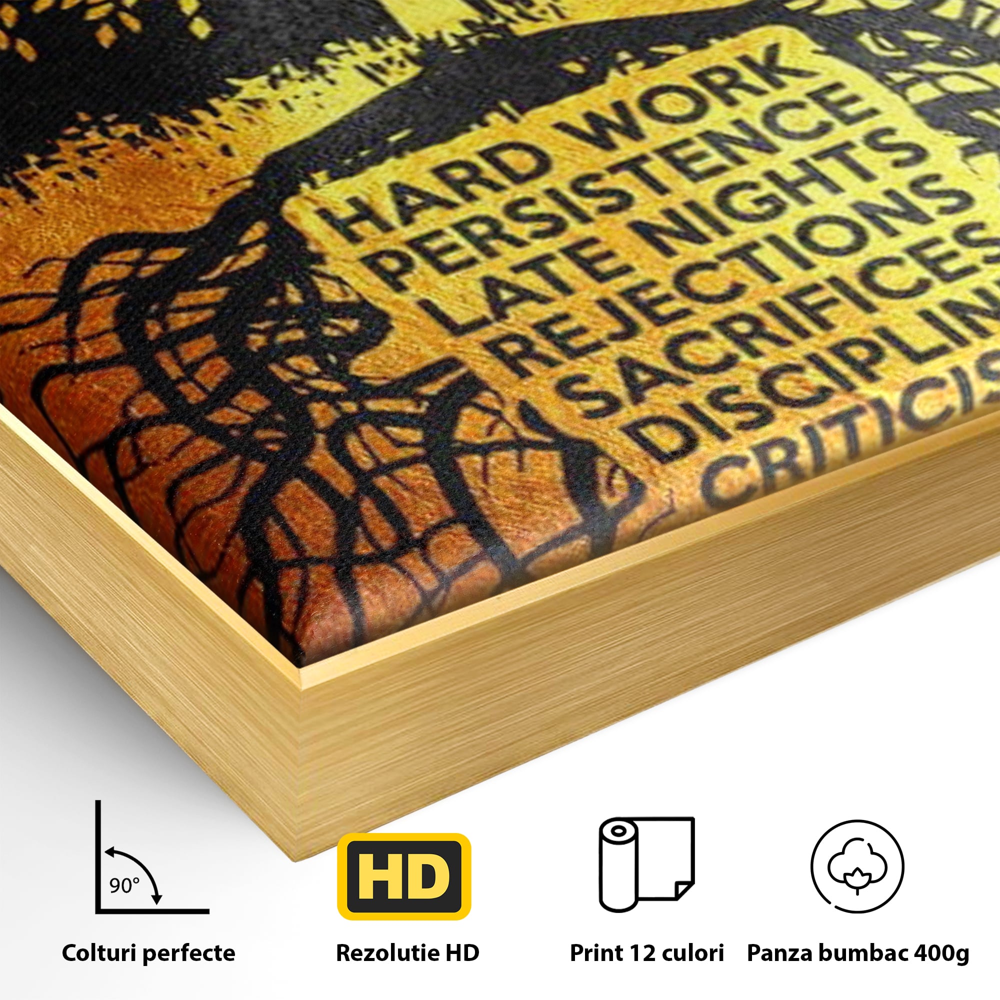 Leinwandbilder Leinwandbilder Premium LuxCanva® F1003, Roots of Success , Opfer, Aufopferung, Arbeit, Gewinner, Wurzeln, Baum, Wohnzimmer, Lebendige Farben