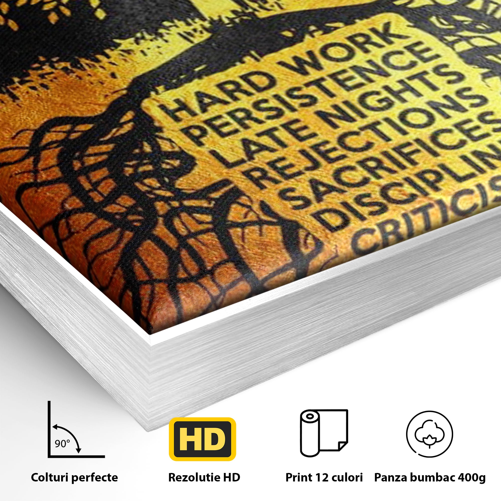Leinwandbilder Leinwandbilder Premium LuxCanva® F1003, Roots of Success , Opfer, Aufopferung, Arbeit, Gewinner, Wurzeln, Baum, Wohnzimmer, Lebendige Farben