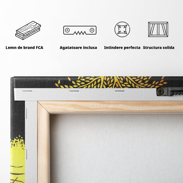 Leinwandbilder Leinwandbilder Premium LuxCanva® F1003, Roots of Success , Opfer, Aufopferung, Arbeit, Gewinner, Wurzeln, Baum, Wohnzimmer, Lebendige Farben