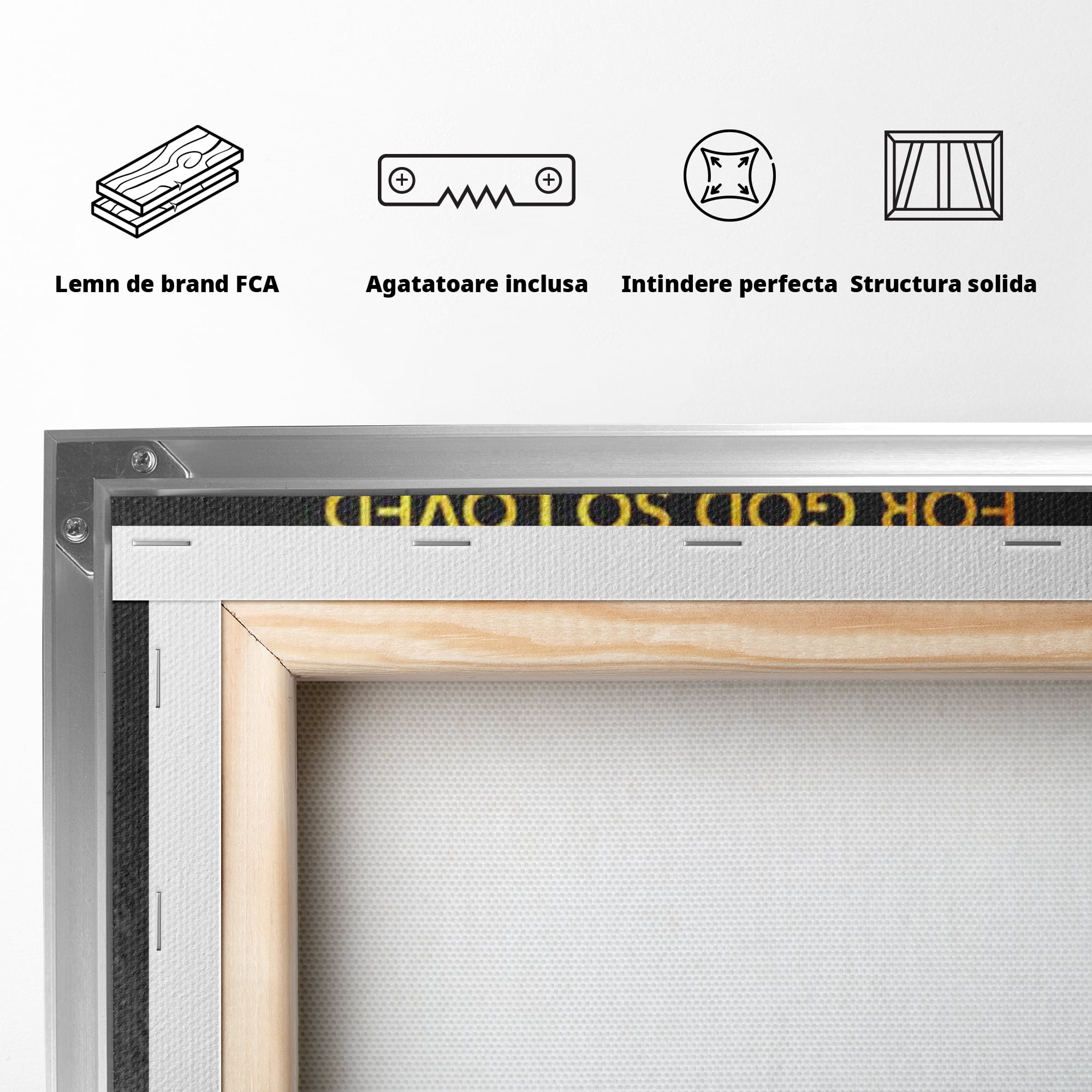 Leinwandbilder Premium LuxCanva® F1005, Die Kraft des Glaubens, Erlösung, Göttlich, Christus, Gebet, Wohnzimmer, Lebendige Farben
