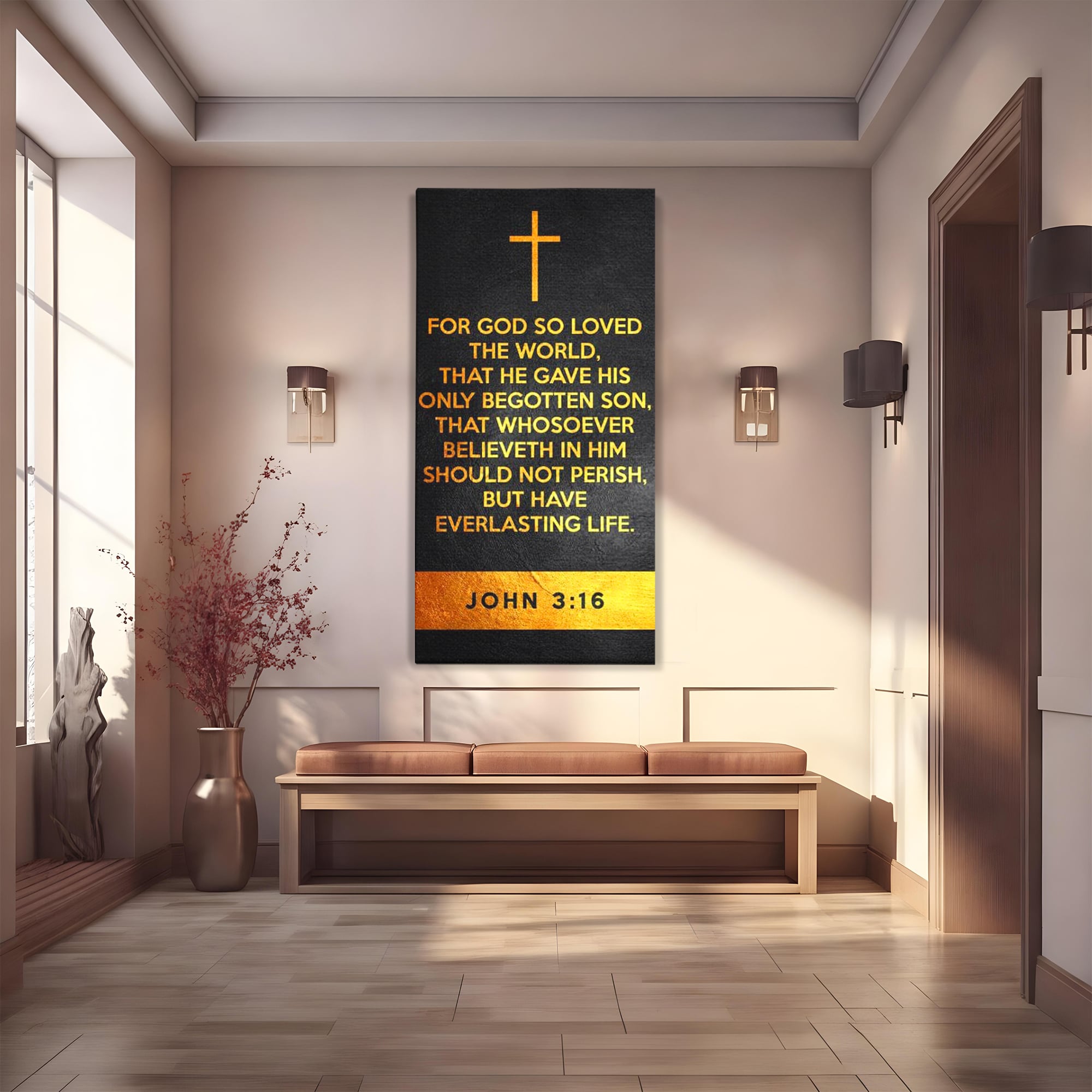 Leinwandbilder Premium LuxCanva® F1005, Die Kraft des Glaubens, Erlösung, Göttlich, Christus, Gebet, Wohnzimmer, Lebendige Farben