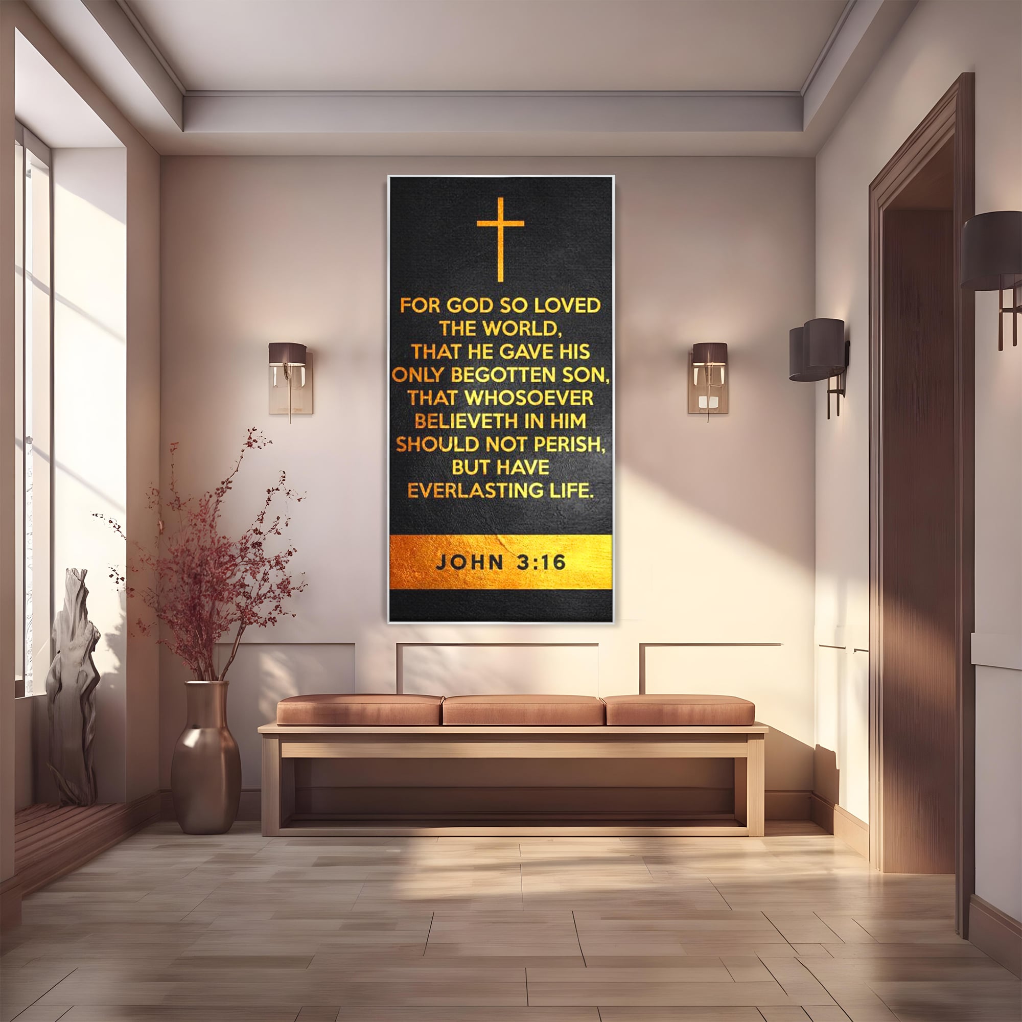 Leinwandbilder Premium LuxCanva® F1005, Die Kraft des Glaubens, Erlösung, Göttlich, Christus, Gebet, Wohnzimmer, Lebendige Farben