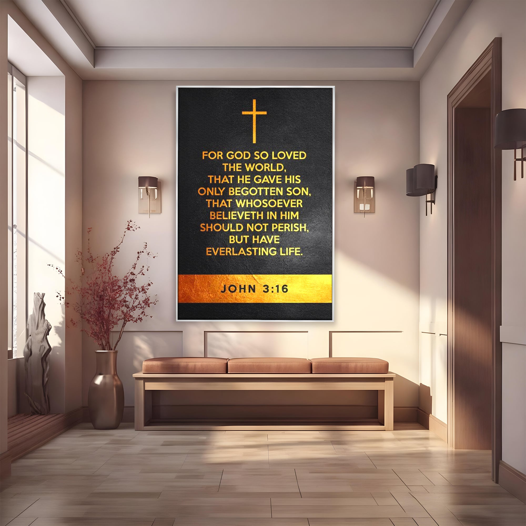 Leinwandbilder Premium LuxCanva® F1005, Die Kraft des Glaubens, Erlösung, Göttlich, Christus, Gebet, Wohnzimmer, Lebendige Farben