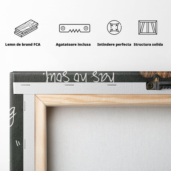 Tablou Canvas Premium LuxCanva® F1006, Bucataria cu Suflet ,  Gatit, Culinar, Gastronomie, Bucatar, Retete, Living Room, Culori vibrante