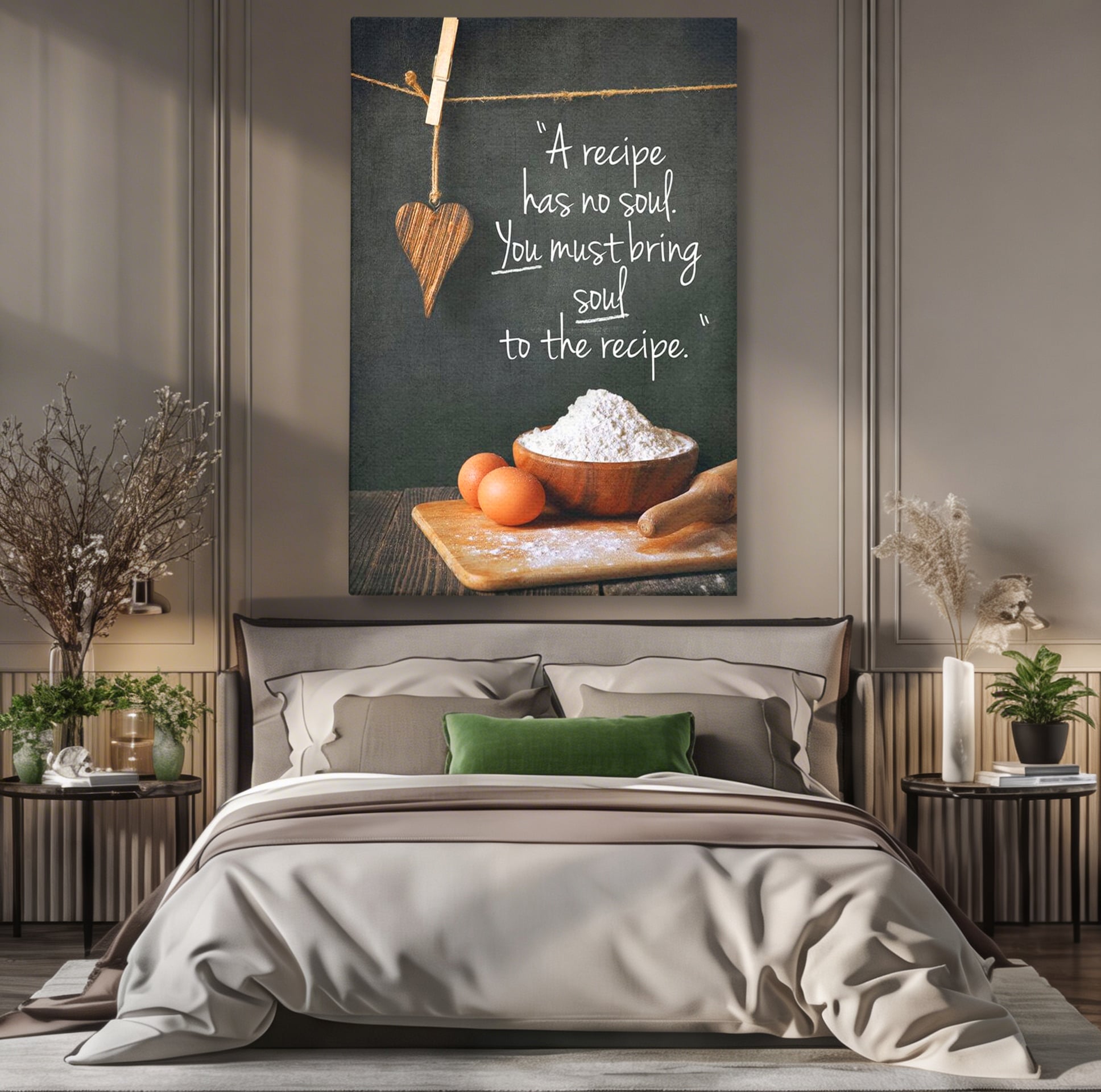 Tablou Canvas Premium LuxCanva® F1006, Bucataria cu Suflet ,  Gatit, Culinar, Gastronomie, Bucatar, Retete, Living Room, Culori vibrante