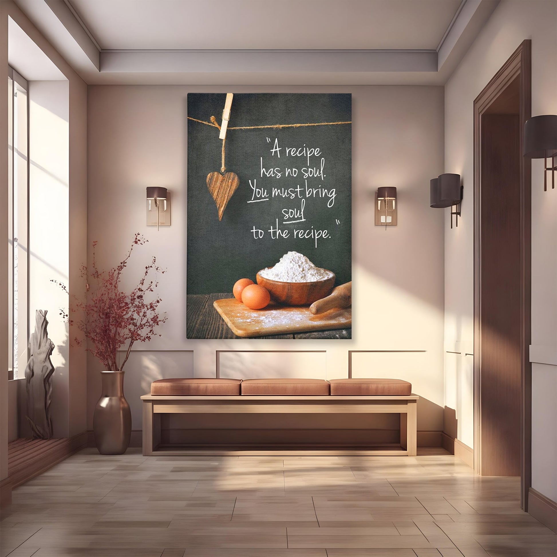Tablou Canvas Premium LuxCanva® F1006, Bucataria cu Suflet ,  Gatit, Culinar, Gastronomie, Bucatar, Retete, Living Room, Culori vibrante