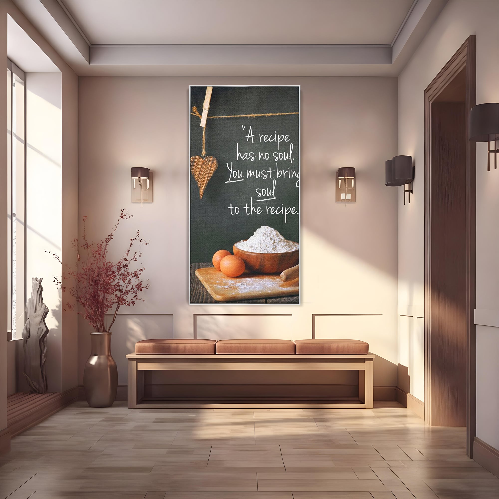 Tablou Canvas Premium LuxCanva® F1006, Bucataria cu Suflet ,  Gatit, Culinar, Gastronomie, Bucatar, Retete, Living Room, Culori vibrante