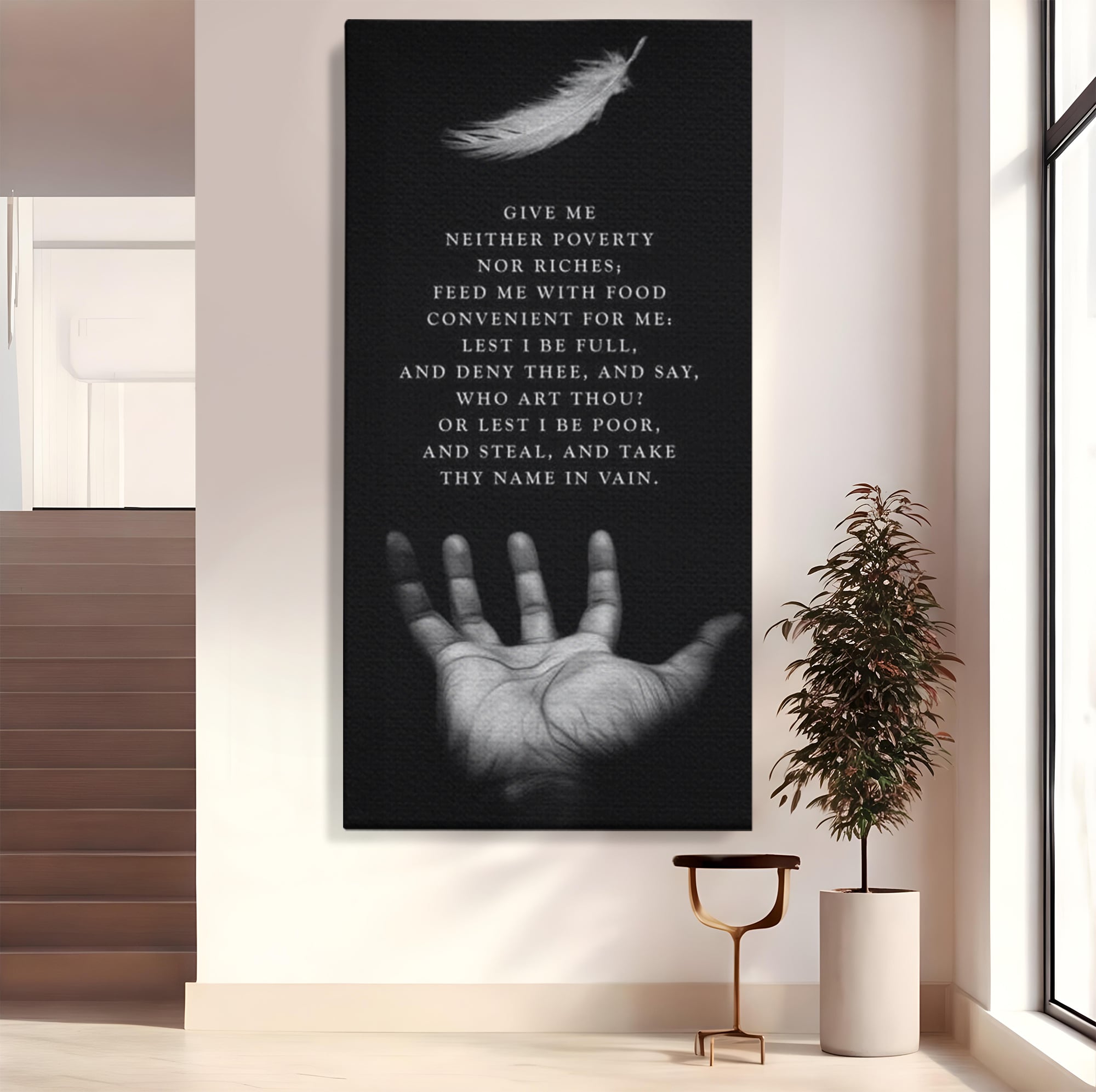 Tablou Canvas Premium LuxCanva® F1011, Echilibrul Vietii , Spiritual, Smerenie, Profunzime, Credinta, Rugaciune, Living, Birou, Culori vibrante