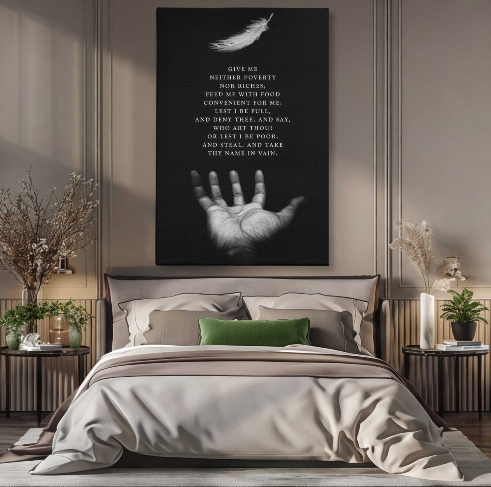 Tablou Canvas Premium LuxCanva® F1011, Echilibrul Vietii , Spiritual, Smerenie, Profunzime, Credinta, Rugaciune, Living, Birou, Culori vibrante