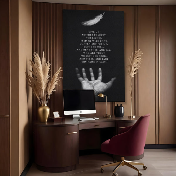 Tablou Canvas Premium LuxCanva® F1011, Echilibrul Vietii , Spiritual, Smerenie, Profunzime, Credinta, Rugaciune, Living, Birou, Culori vibrante