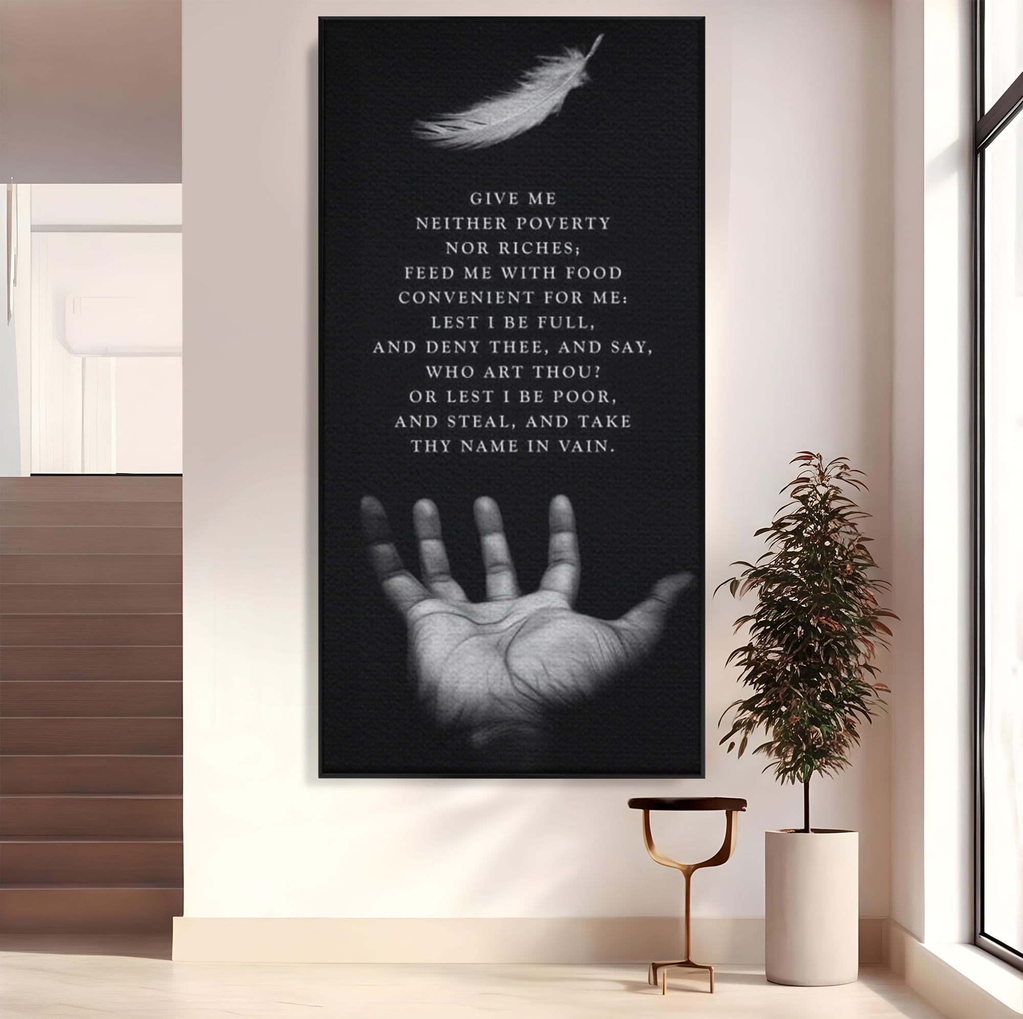 Tablou Canvas Premium LuxCanva® F1011, Echilibrul Vietii , Spiritual, Smerenie, Profunzime, Credinta, Rugaciune, Living, Birou, Culori vibrante