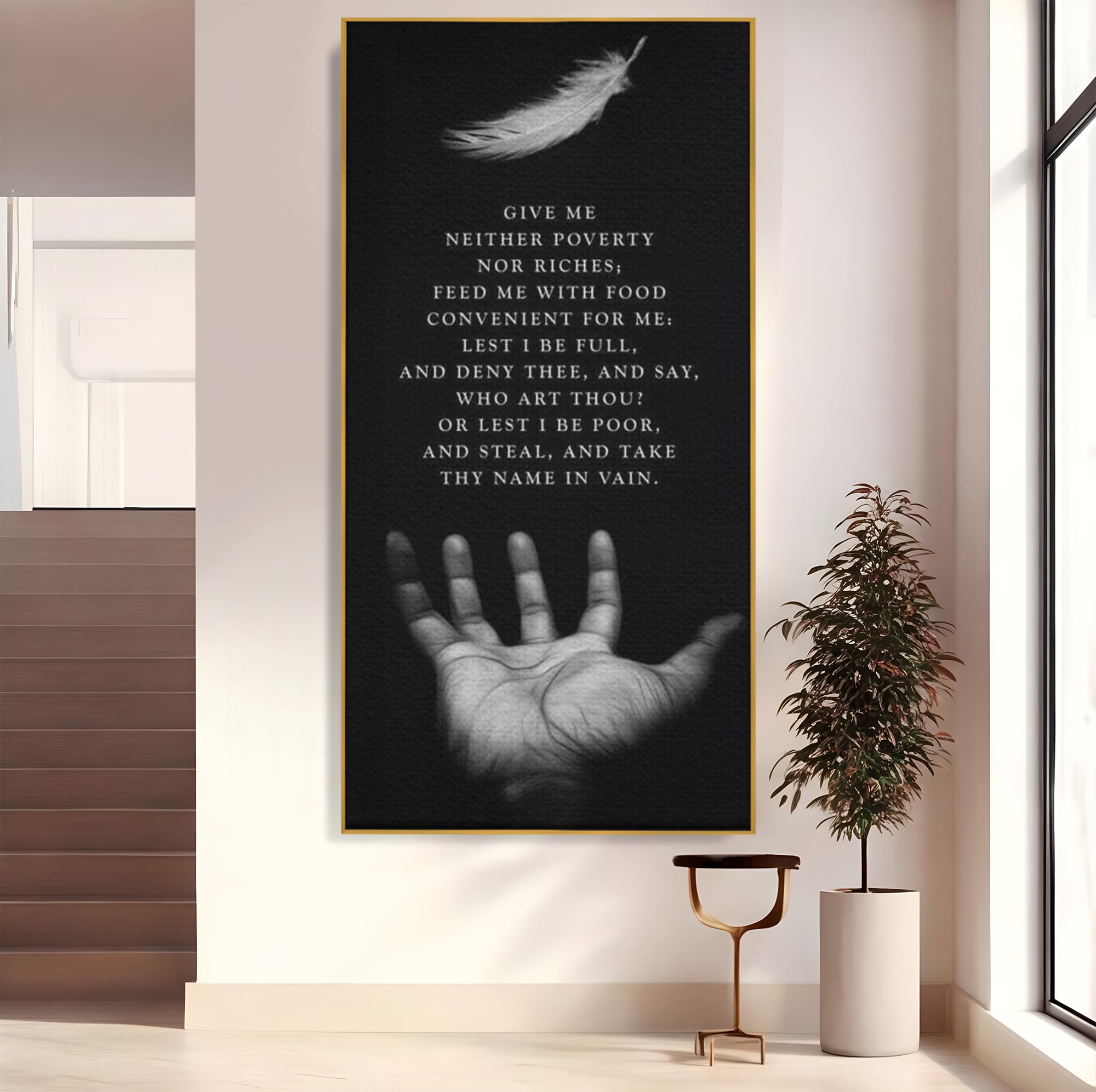 Tablou Canvas Premium LuxCanva® F1011, Echilibrul Vietii , Spiritual, Smerenie, Profunzime, Credinta, Rugaciune, Living, Birou, Culori vibrante