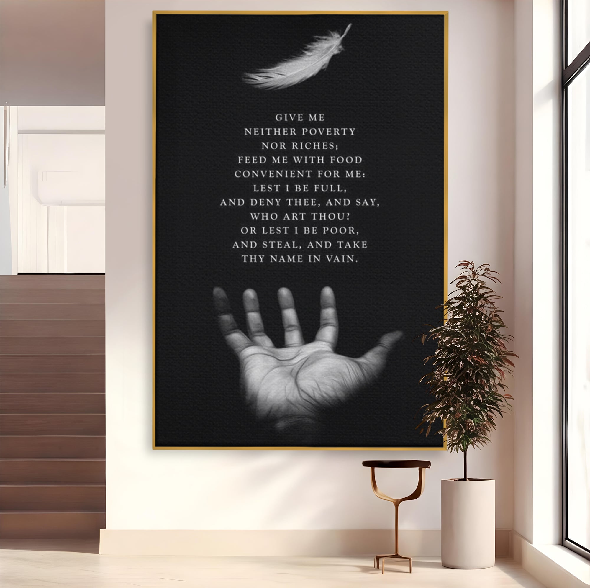 Tablou Canvas Premium LuxCanva® F1011, Echilibrul Vietii , Spiritual, Smerenie, Profunzime, Credinta, Rugaciune, Living, Birou, Culori vibrante