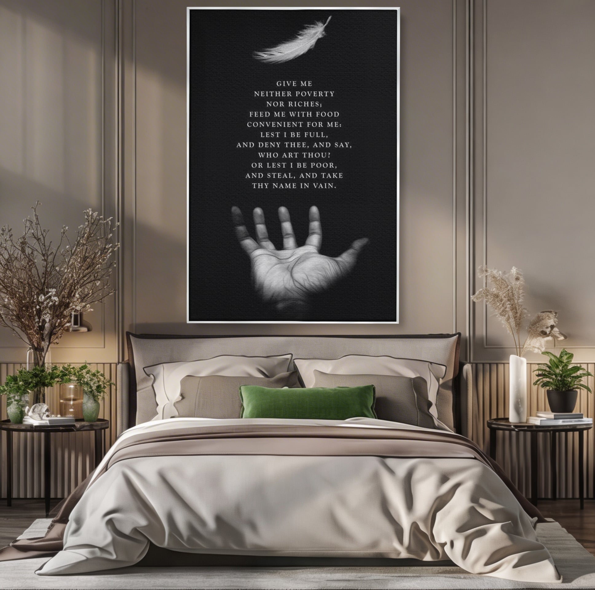 Tablou Canvas Premium LuxCanva® F1011, Echilibrul Vietii , Spiritual, Smerenie, Profunzime, Credinta, Rugaciune, Living, Birou, Culori vibrante