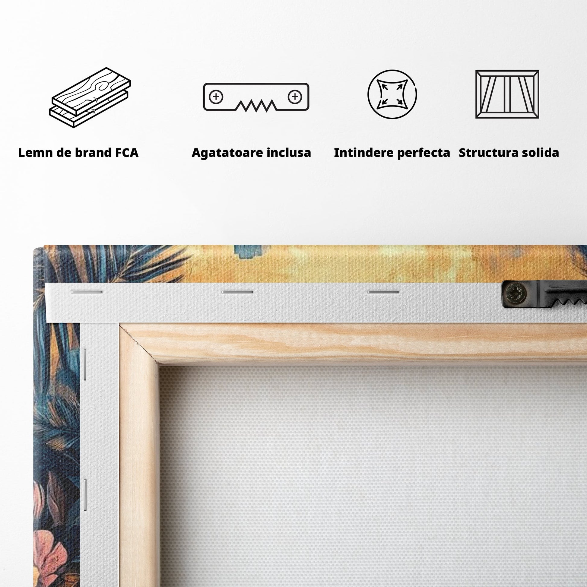 Tablou Canvas Premium LuxCanva® F1012, Miami, Orasul Soarelui , Tropical, Exotic, Apus, Vacanta, Florida, Distractie, Living, Birou, Culori vibrante