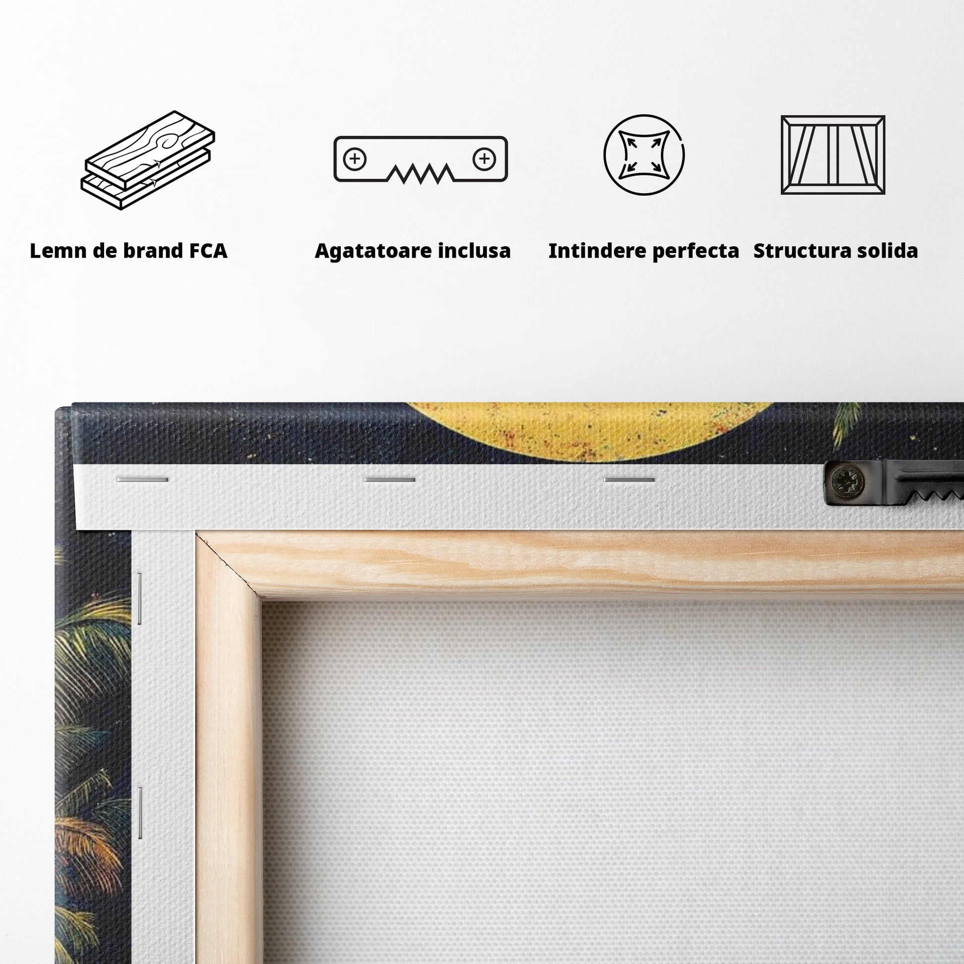 Tablou Canvas Premium LuxCanva® F1013, Traieste Visul Miami , Soare, Oras, Relaxare, Distractie, Vintage, Vibe, Living, Birou, Culori vibrante