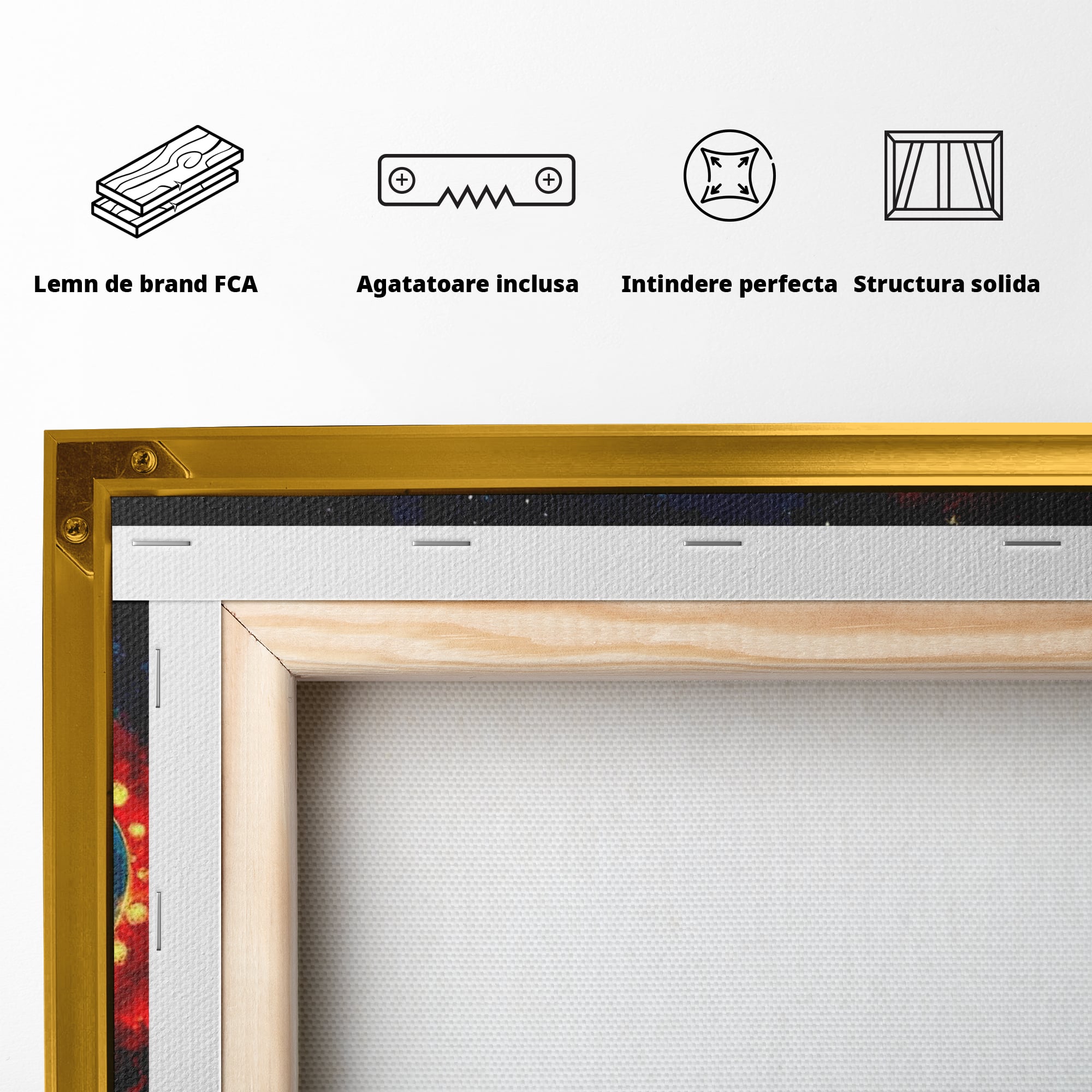 Tablou Canvas Premium LuxCanva® F1014, Viva Las Vegas , Exuberanta, Lux, Cazino, Spectacol, Adrenalina, Living, Birou, Culori vibrante