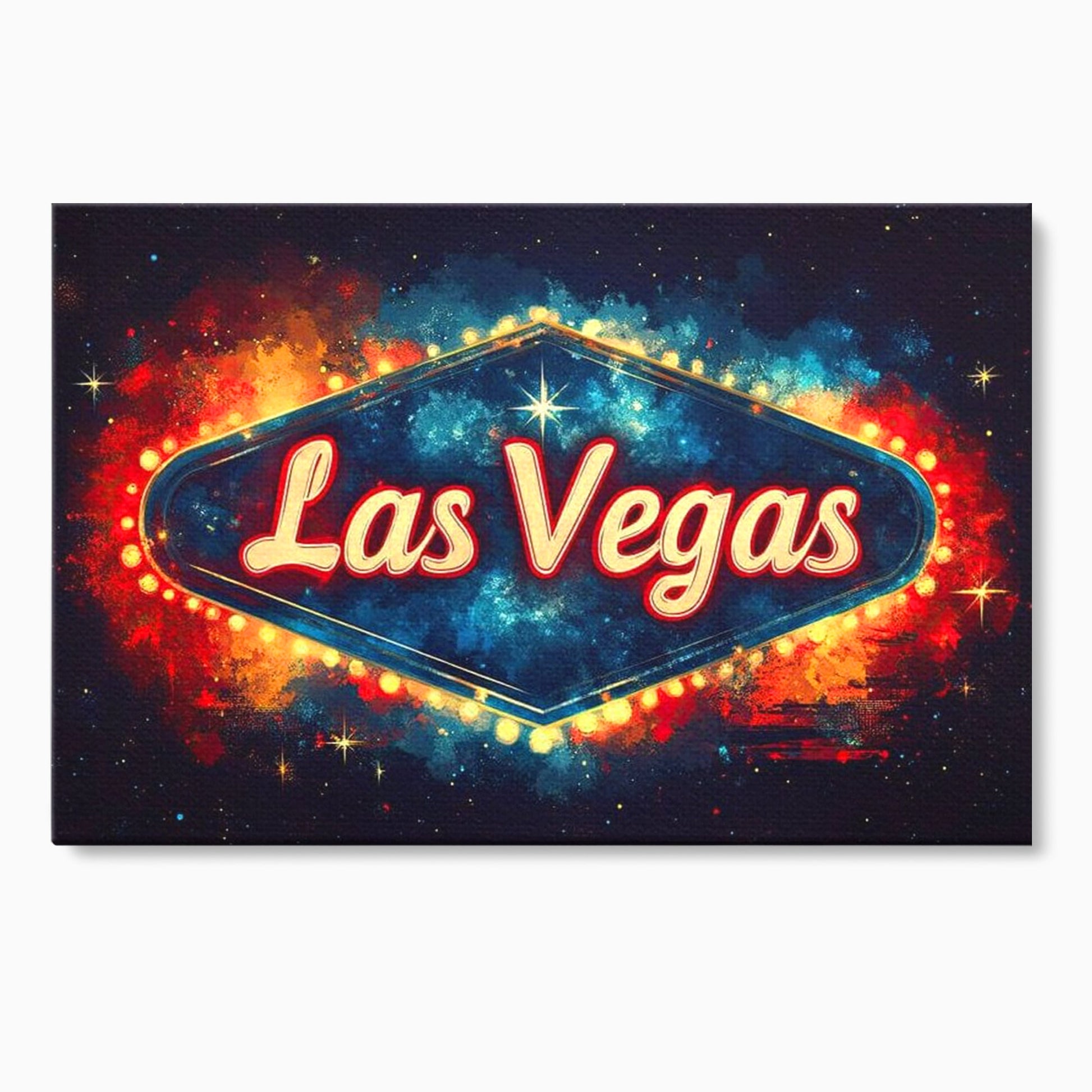 Tablou Canvas Premium LuxCanva® F1014, Viva Las Vegas , Exuberanta, Lux, Cazino, Spectacol, Adrenalina, Living, Birou, Culori vibrante