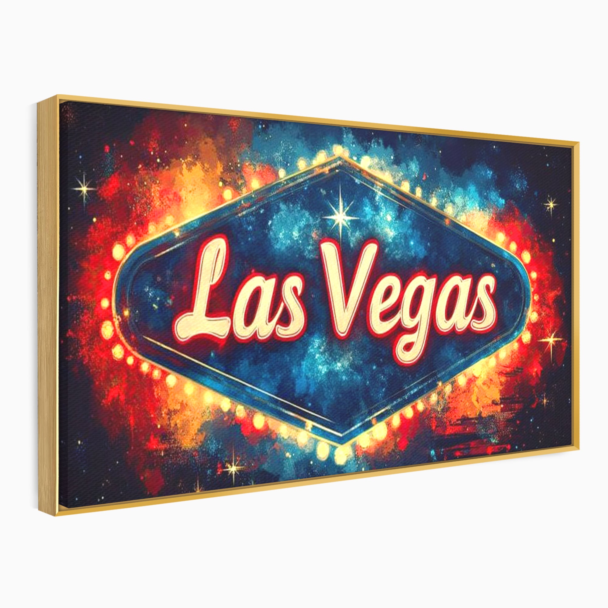 Tablou Canvas Premium LuxCanva® F1014, Viva Las Vegas , Exuberanta, Lux, Cazino, Spectacol, Adrenalina, Living, Birou, Culori vibrante