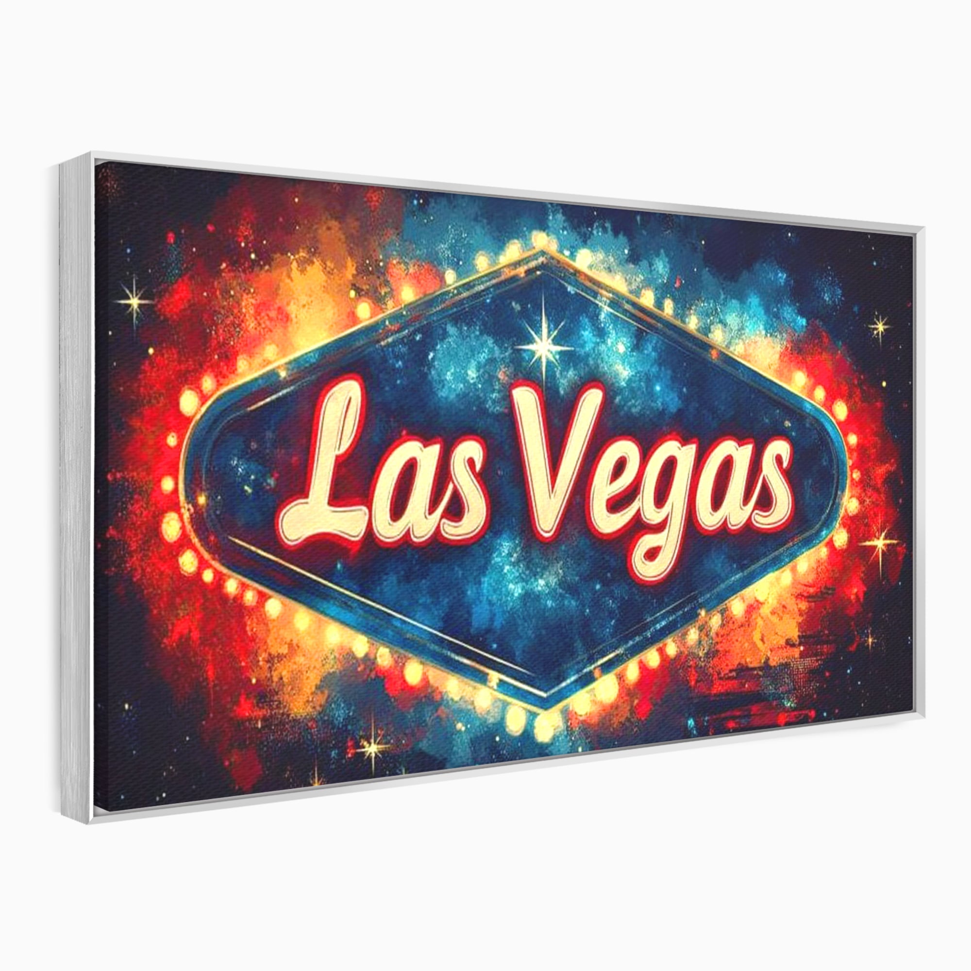 Tablou Canvas Premium LuxCanva® F1014, Viva Las Vegas , Exuberanta, Lux, Cazino, Spectacol, Adrenalina, Living, Birou, Culori vibrante