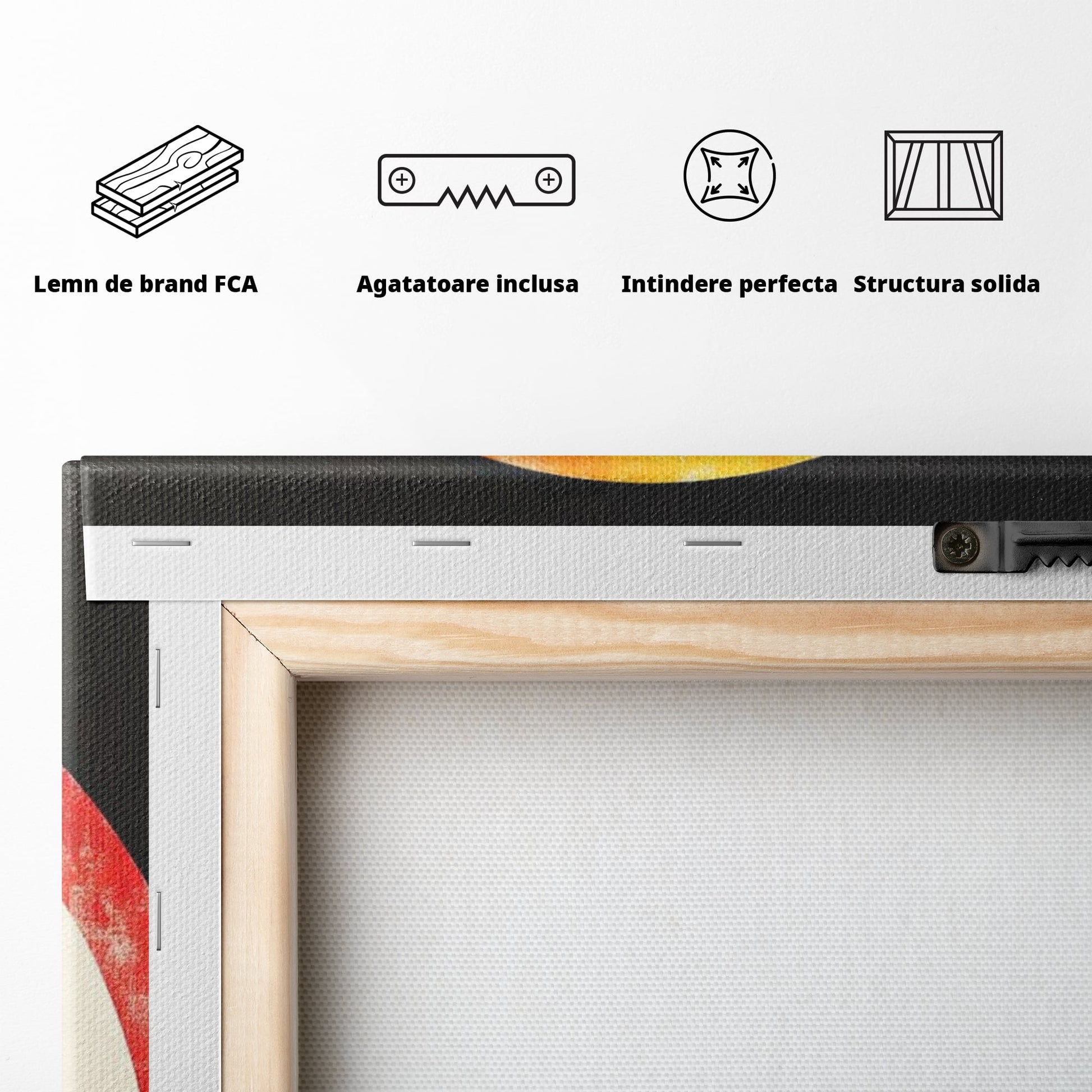 Tablou Canvas Premium LuxCanva® F1015, Los Angeles Spirit , Minimalist, California, Vis, Orasul Ingerilor, Pacific, Living, Birou, Culori vibrante
