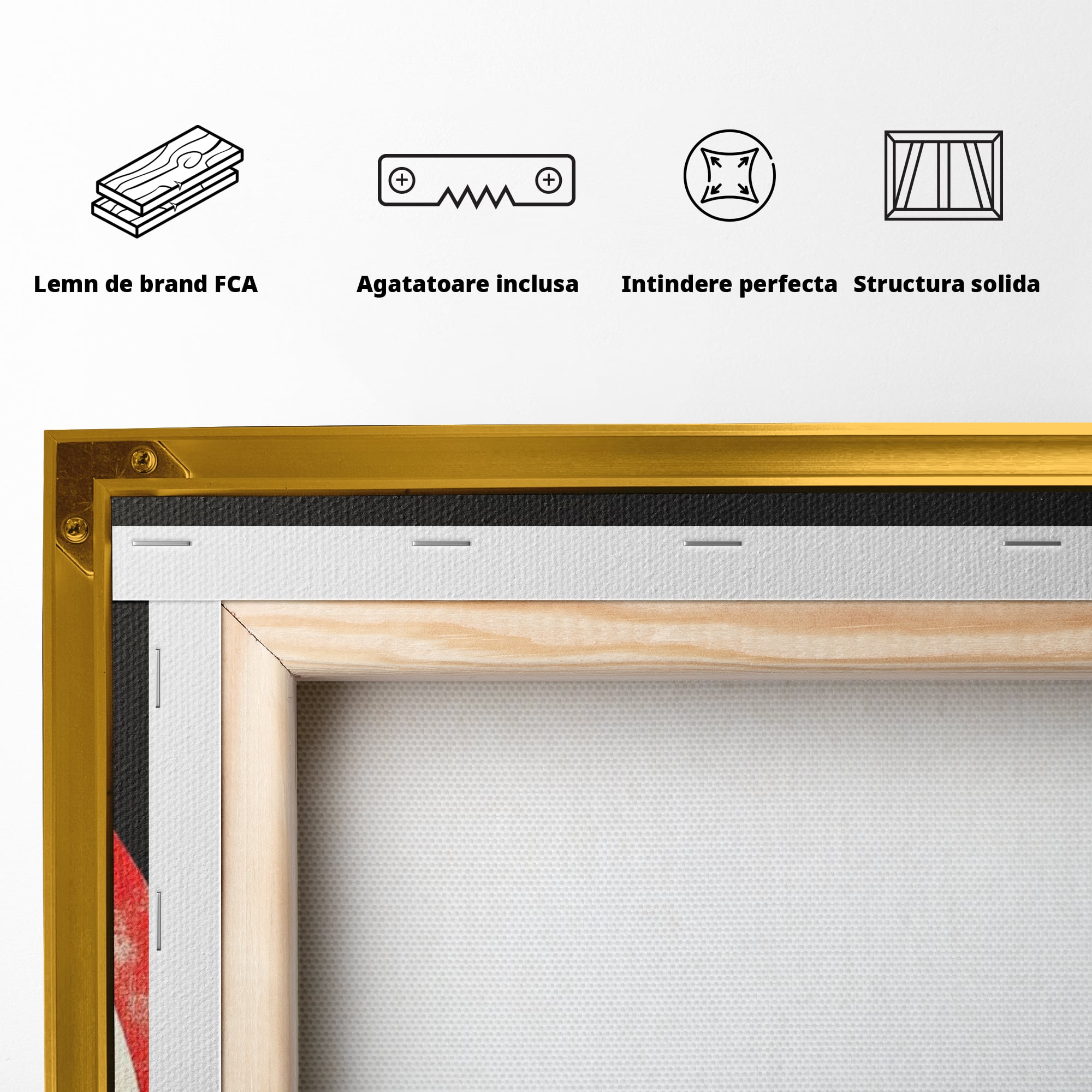 Tablou Canvas Premium LuxCanva® F1015, Los Angeles Spirit , Minimalist, California, Vis, Orasul Ingerilor, Pacific, Living, Birou, Culori vibrante