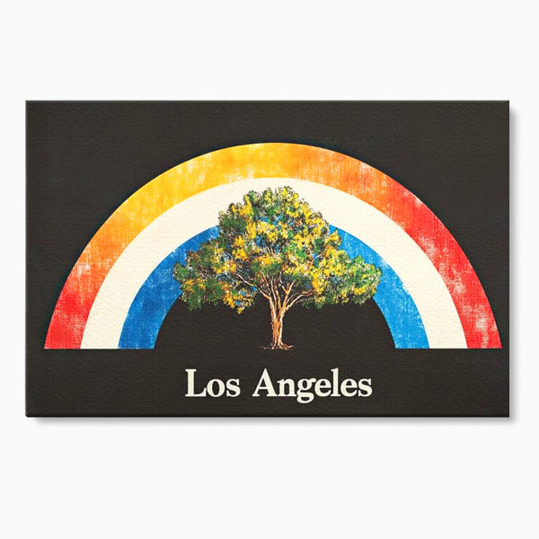 Tablou Canvas Premium LuxCanva® F1015, Los Angeles Spirit , Minimalist, California, Vis, Orasul Ingerilor, Pacific, Living, Birou, Culori vibrante