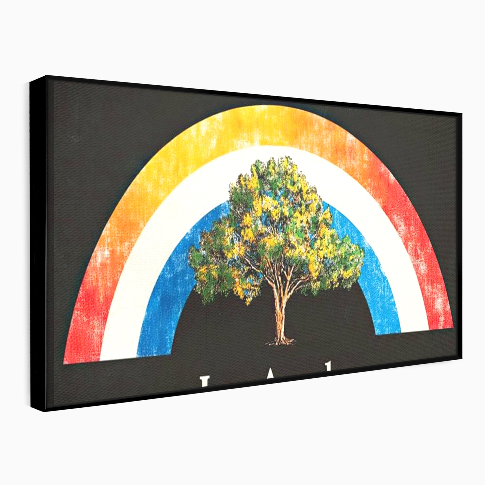 Tablou Canvas Premium LuxCanva® F1015, Los Angeles Spirit , Minimalist, California, Vis, Orasul Ingerilor, Pacific, Living, Birou, Culori vibrante