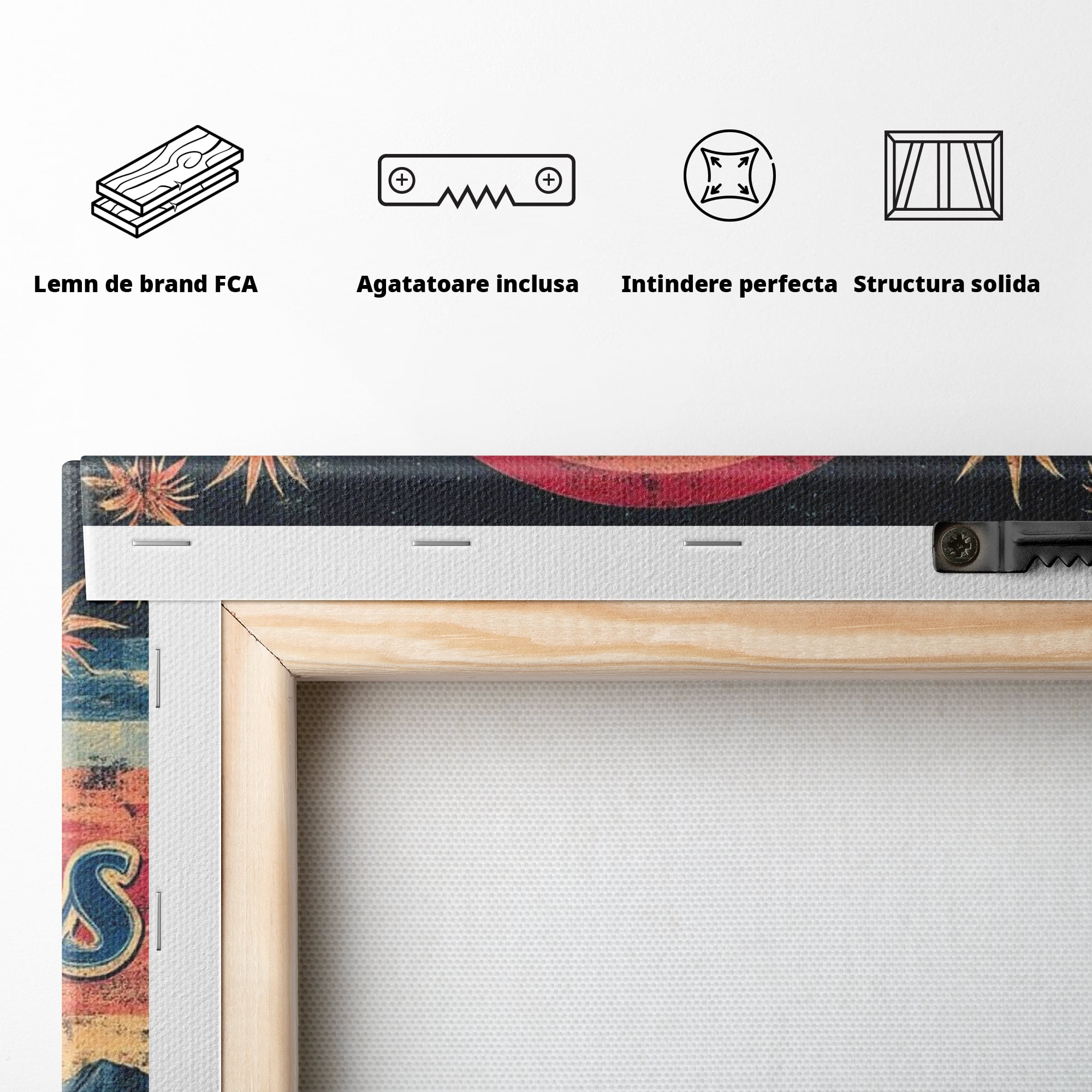 Tablou Canvas Premium LuxCanva® F1016, Orasul Visatorilor , Lumini, Vedete, Film, Desert, Dorinta, Living, Birou, Culori vibrante