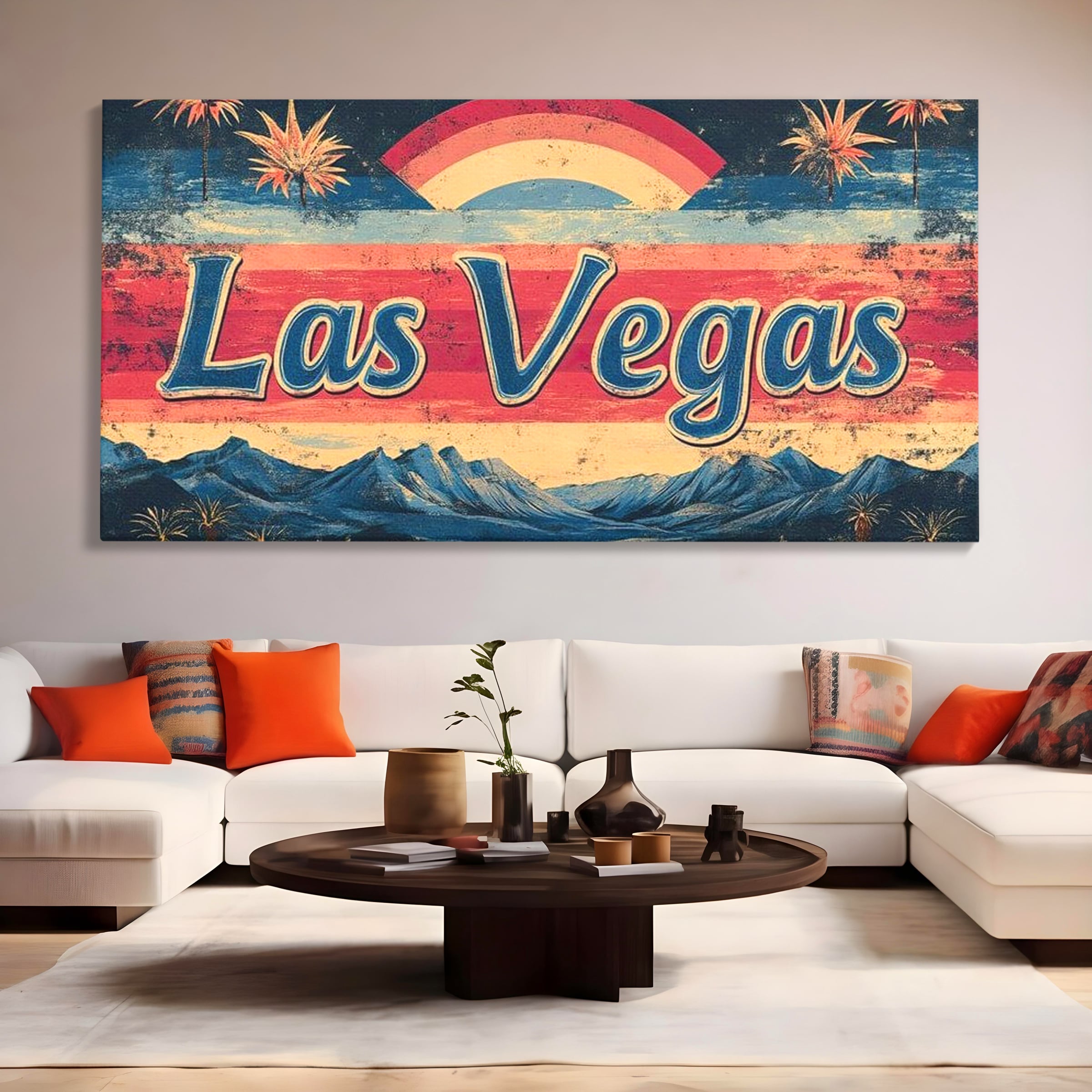 Tablou Canvas Premium LuxCanva® F1016, Orasul Visatorilor , Lumini, Vedete, Film, Desert, Dorinta, Living, Birou, Culori vibrante