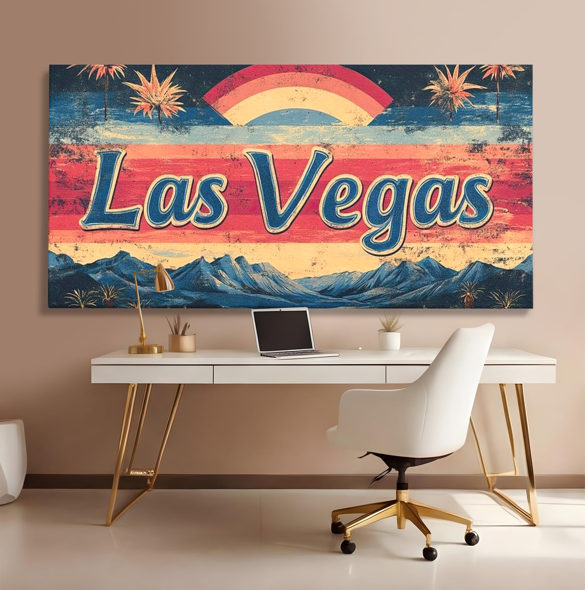Tablou Canvas Premium LuxCanva® F1016, Orasul Visatorilor , Lumini, Vedete, Film, Desert, Dorinta, Living, Birou, Culori vibrante
