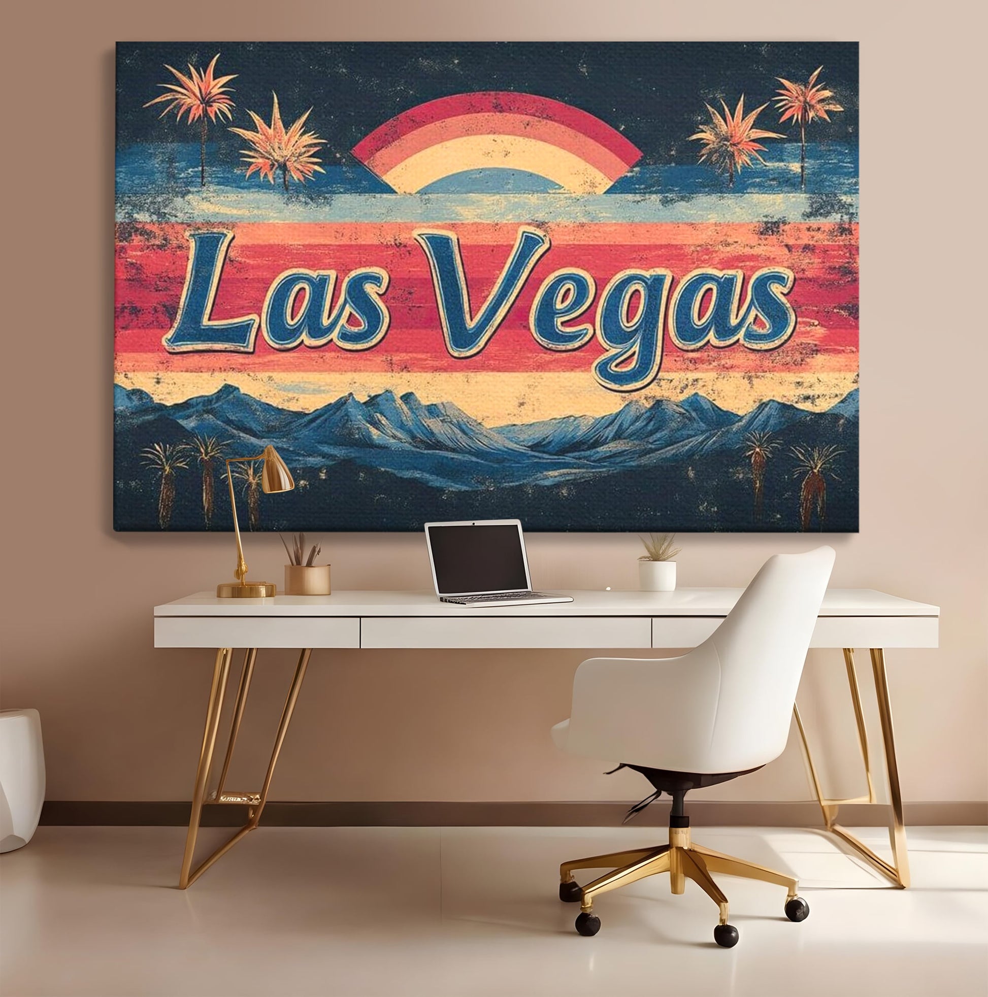 Tablou Canvas Premium LuxCanva® F1016, Orasul Visatorilor , Lumini, Vedete, Film, Desert, Dorinta, Living, Birou, Culori vibrante