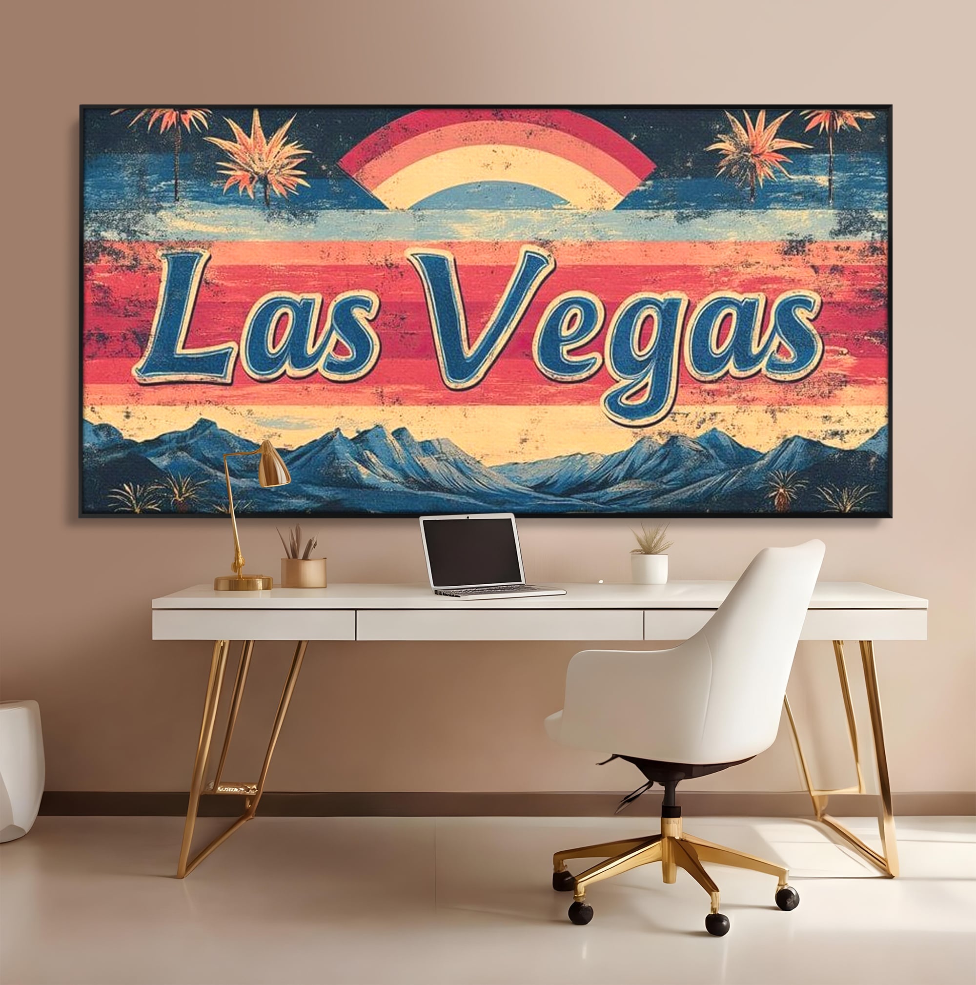 Tablou Canvas Premium LuxCanva® F1016, Orasul Visatorilor , Lumini, Vedete, Film, Desert, Dorinta, Living, Birou, Culori vibrante