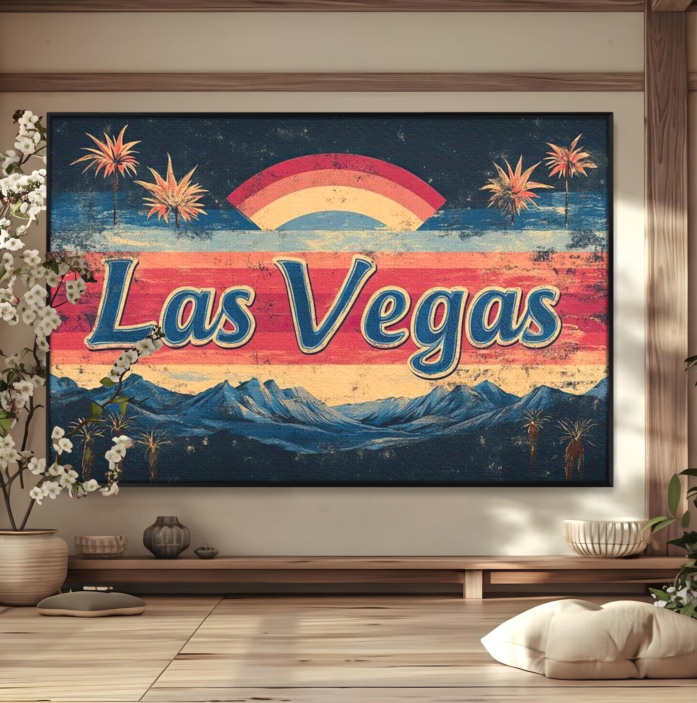 Tablou Canvas Premium LuxCanva® F1016, Orasul Visatorilor , Lumini, Vedete, Film, Desert, Dorinta, Living, Birou, Culori vibrante