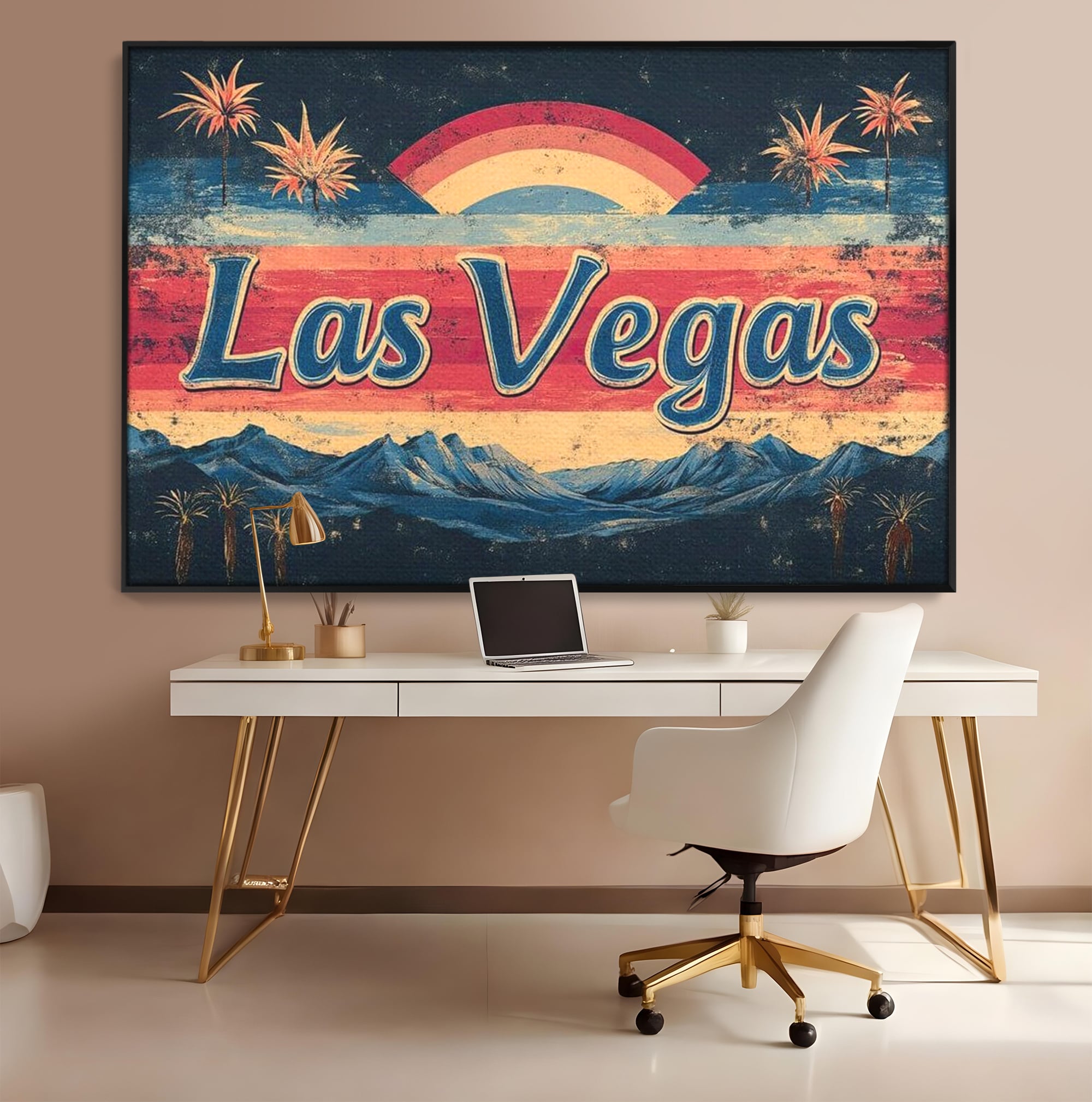 Tablou Canvas Premium LuxCanva® F1016, Orasul Visatorilor , Lumini, Vedete, Film, Desert, Dorinta, Living, Birou, Culori vibrante