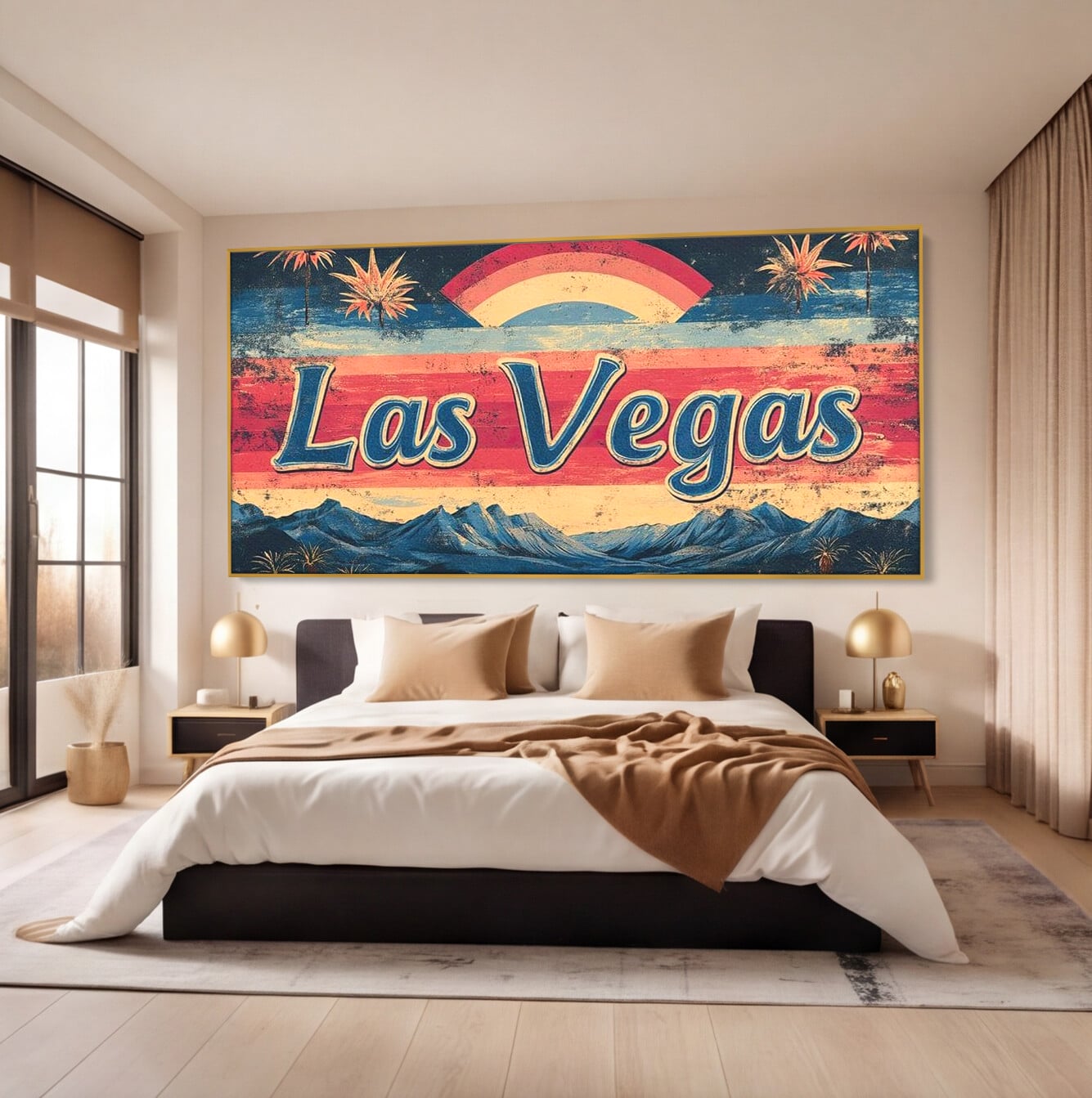 Tablou Canvas Premium LuxCanva® F1016, Orasul Visatorilor , Lumini, Vedete, Film, Desert, Dorinta, Living, Birou, Culori vibrante