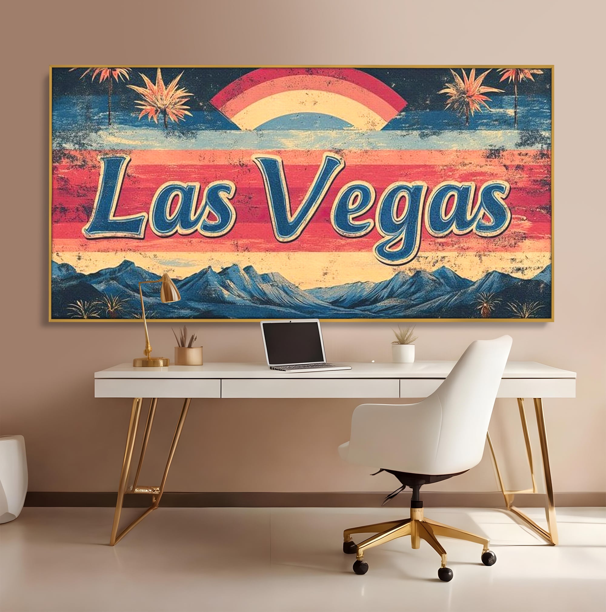 Tablou Canvas Premium LuxCanva® F1016, Orasul Visatorilor , Lumini, Vedete, Film, Desert, Dorinta, Living, Birou, Culori vibrante