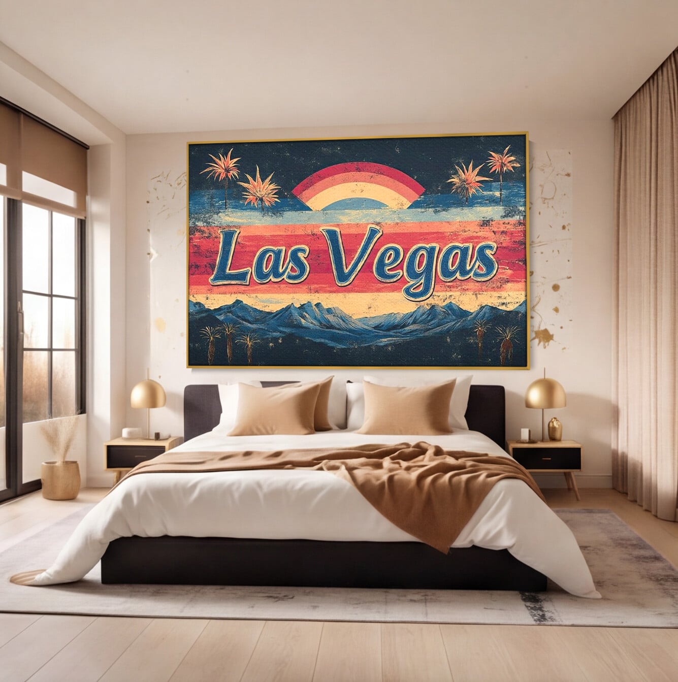 Tablou Canvas Premium LuxCanva® F1016, Orasul Visatorilor , Lumini, Vedete, Film, Desert, Dorinta, Living, Birou, Culori vibrante