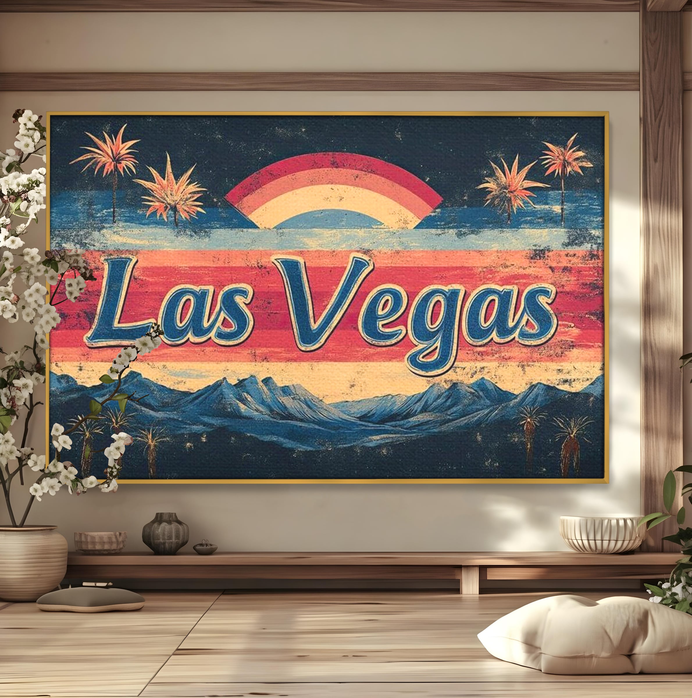 Tablou Canvas Premium LuxCanva® F1016, Orasul Visatorilor , Lumini, Vedete, Film, Desert, Dorinta, Living, Birou, Culori vibrante
