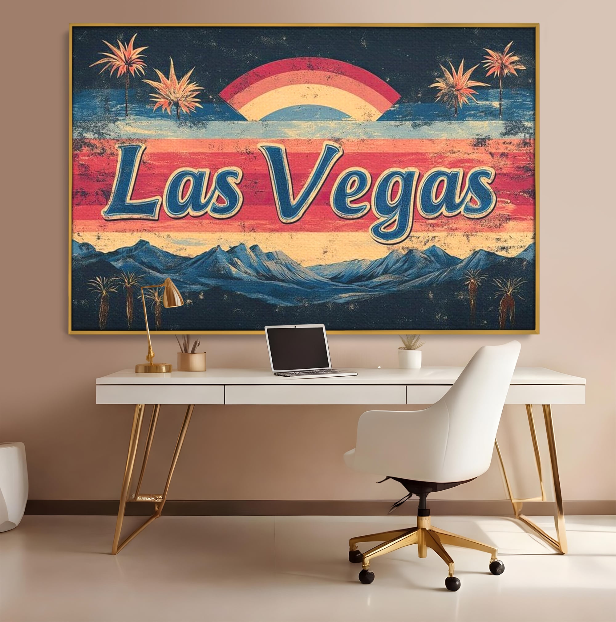 Tablou Canvas Premium LuxCanva® F1016, Orasul Visatorilor , Lumini, Vedete, Film, Desert, Dorinta, Living, Birou, Culori vibrante