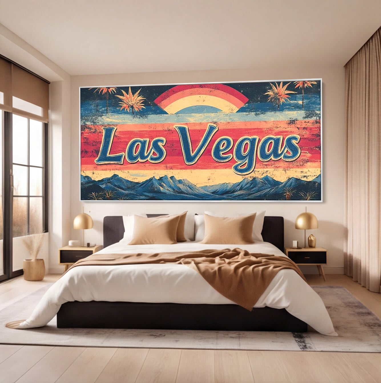 Tablou Canvas Premium LuxCanva® F1016, Orasul Visatorilor , Lumini, Vedete, Film, Desert, Dorinta, Living, Birou, Culori vibrante