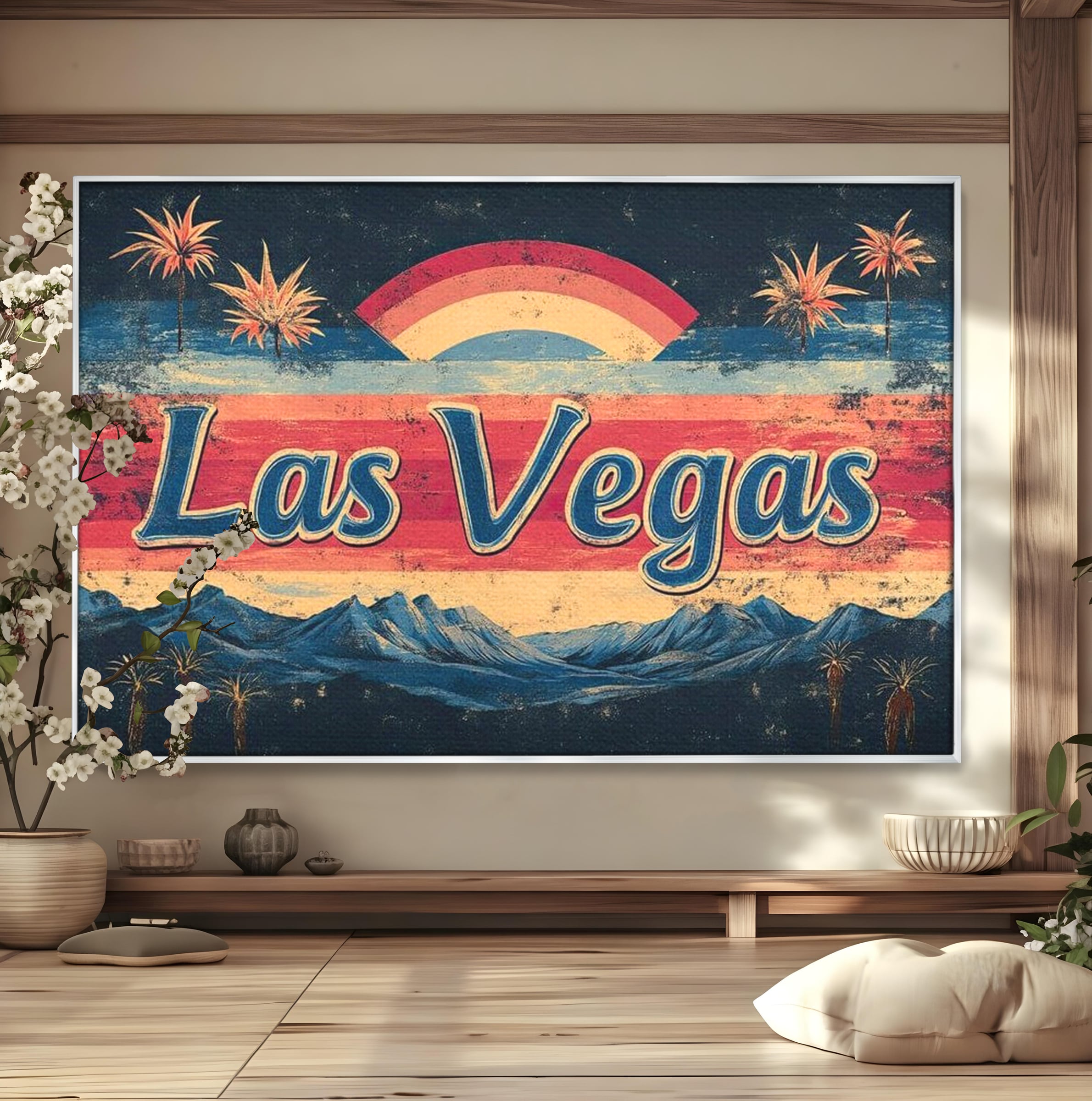 Tablou Canvas Premium LuxCanva® F1016, Orasul Visatorilor , Lumini, Vedete, Film, Desert, Dorinta, Living, Birou, Culori vibrante