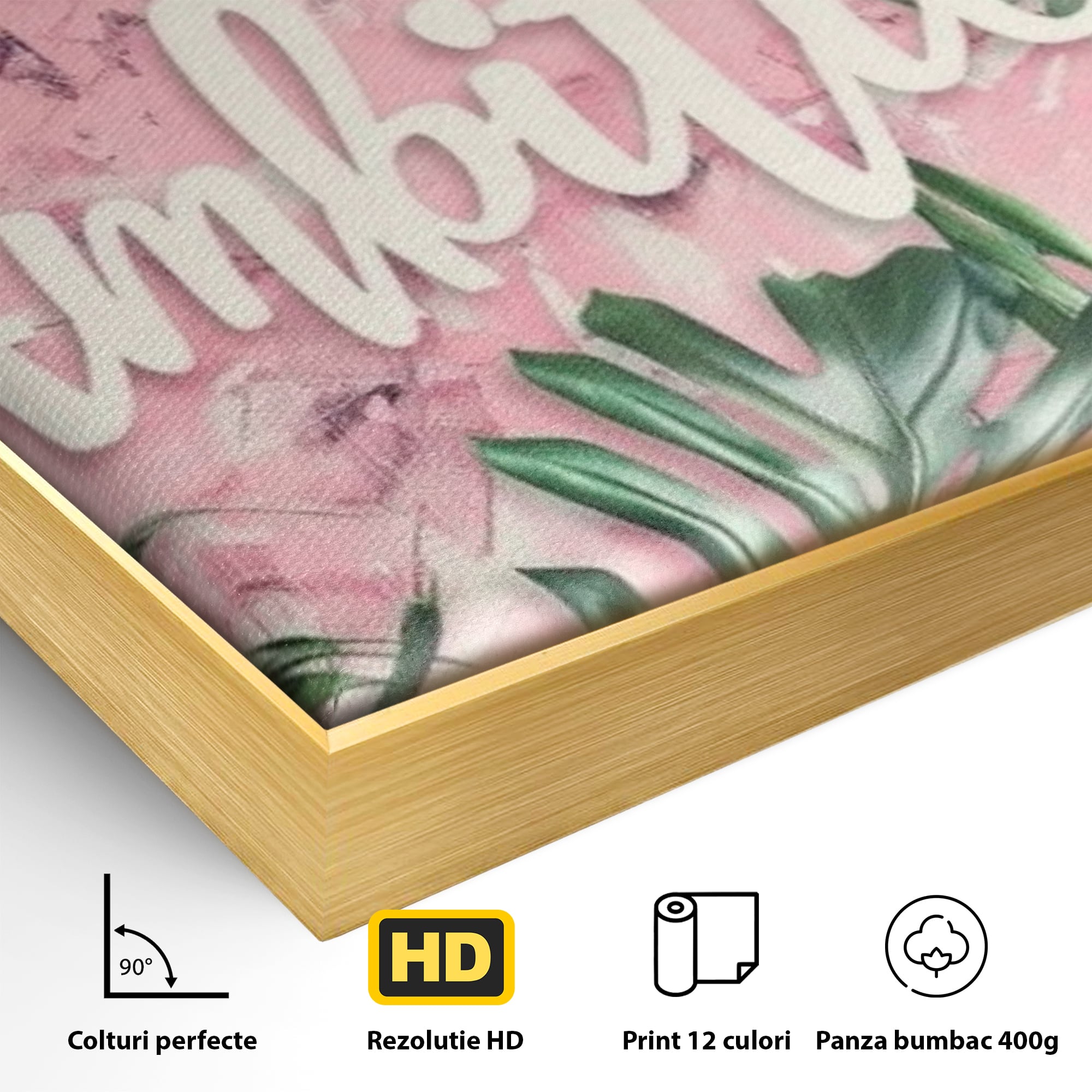 Tablou Canvas Premium LuxCanva® F1017, Ambitie Infloritoare , Natura, Putere, Determinare, Tropical, Fresh, Living, Birou, Culori vibrante