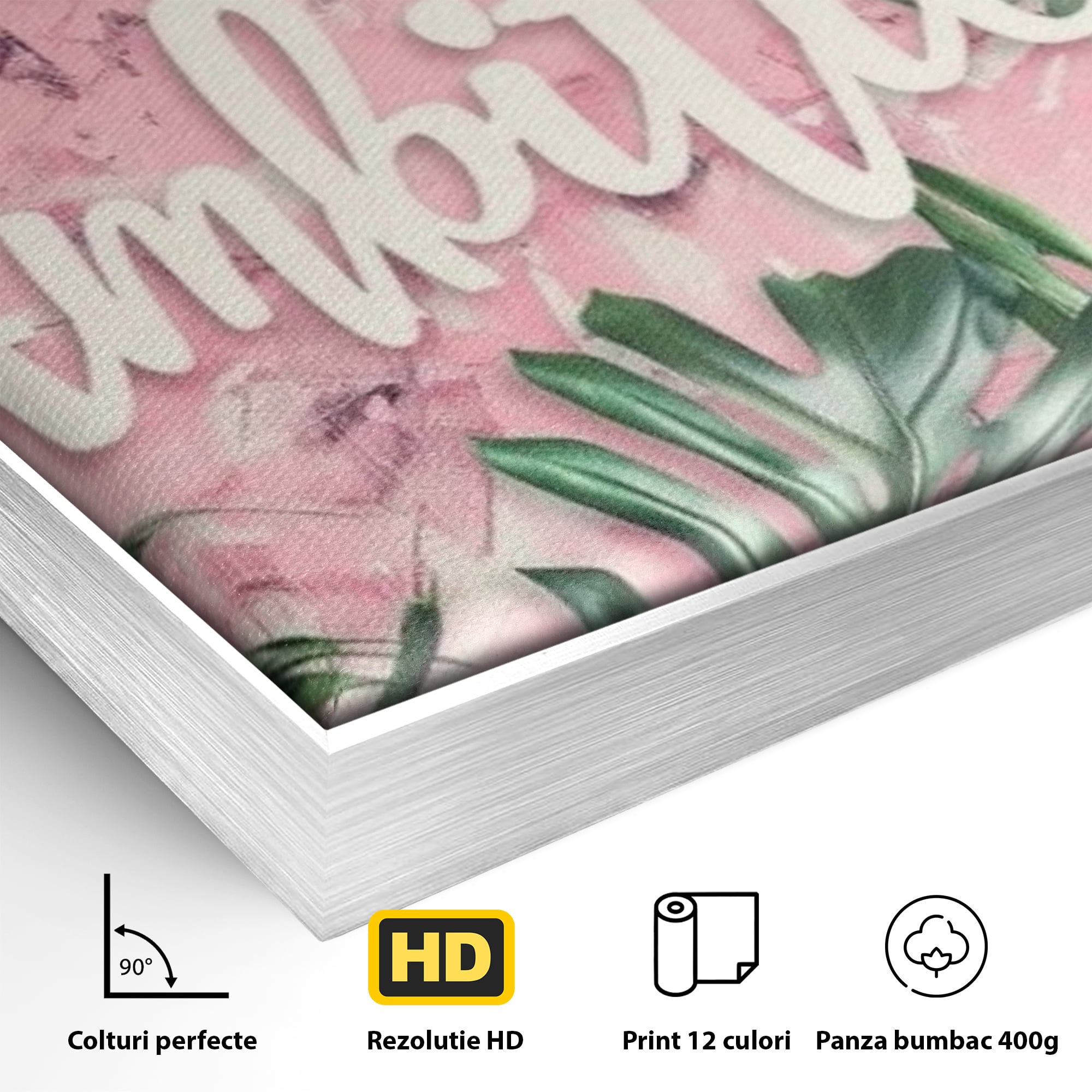 Tablou Canvas Premium LuxCanva® F1017, Ambitie Infloritoare , Natura, Putere, Determinare, Tropical, Fresh, Living, Birou, Culori vibrante